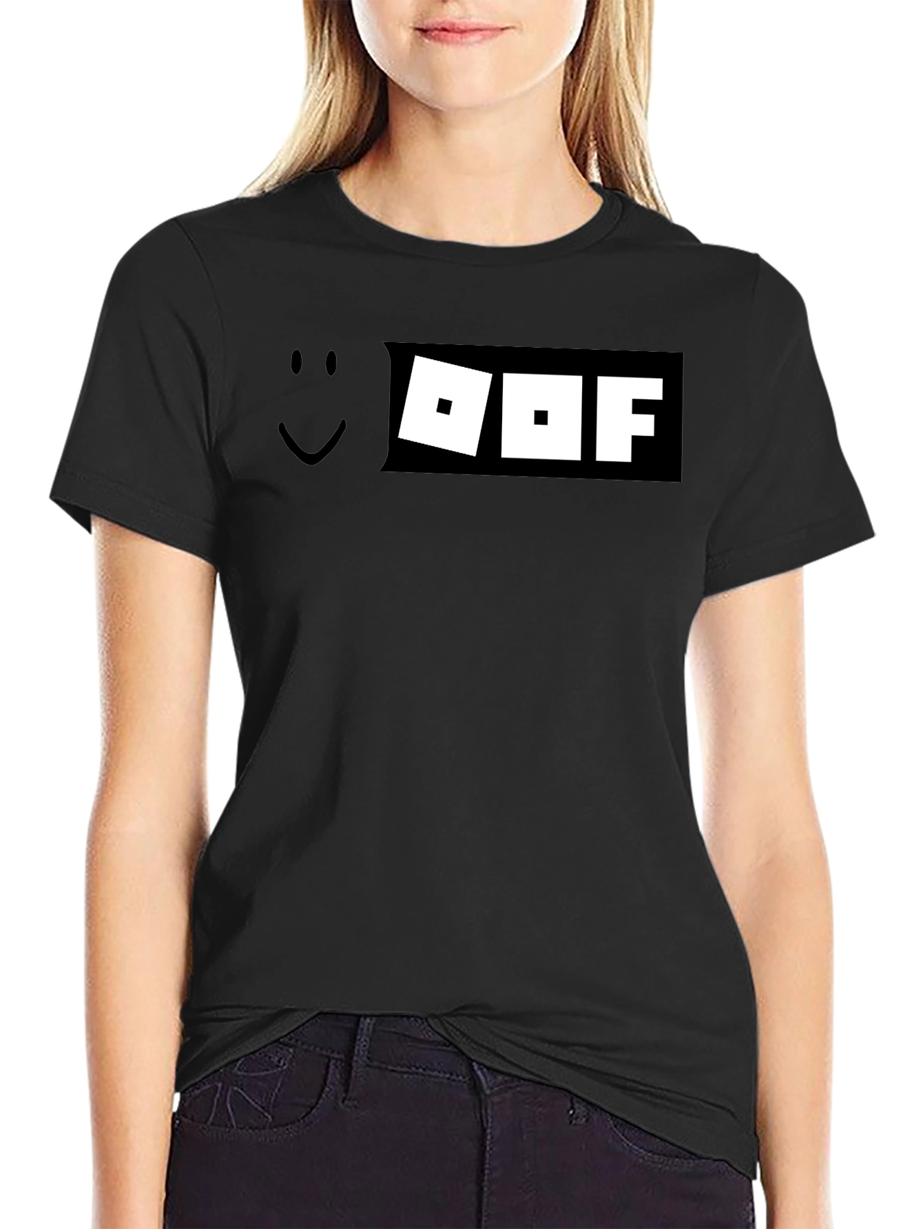 Roblox Oof T-Shirt - Black Graphic Tee Gamer Style