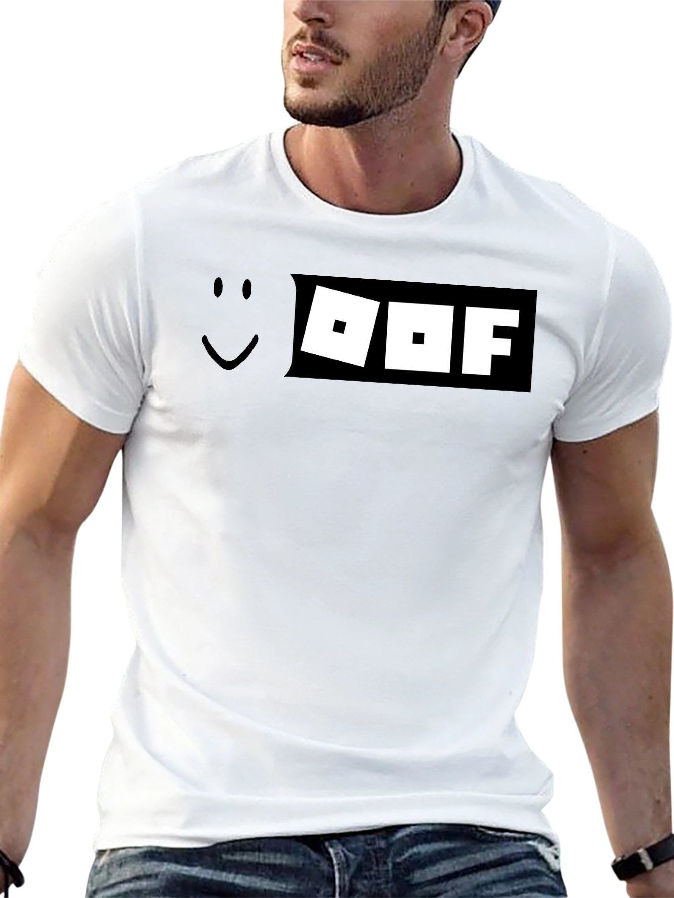 Roblox Oof T-Shirt - Black Graphic Tee Gamer Style