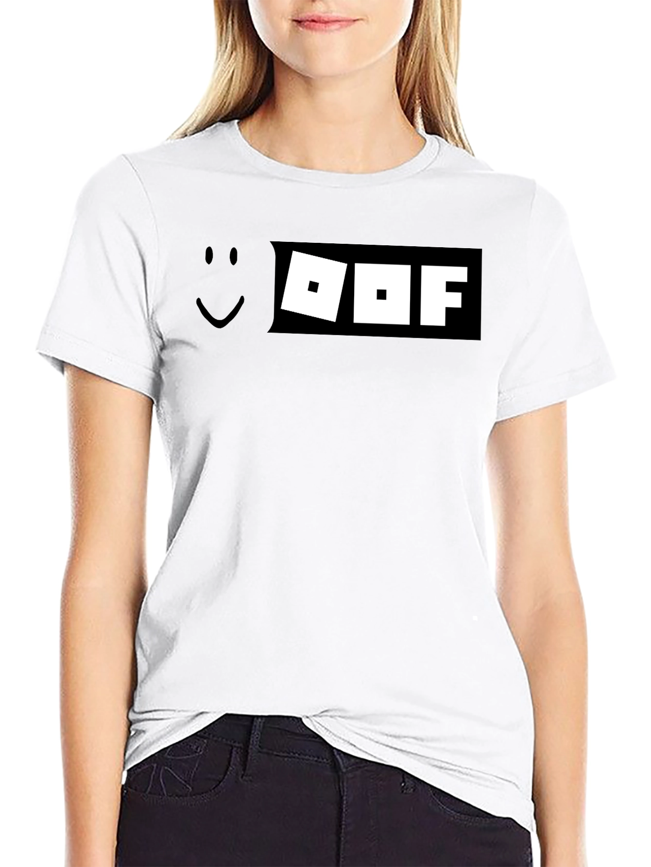 Roblox Oof T-Shirt - Black Graphic Tee Gamer Style