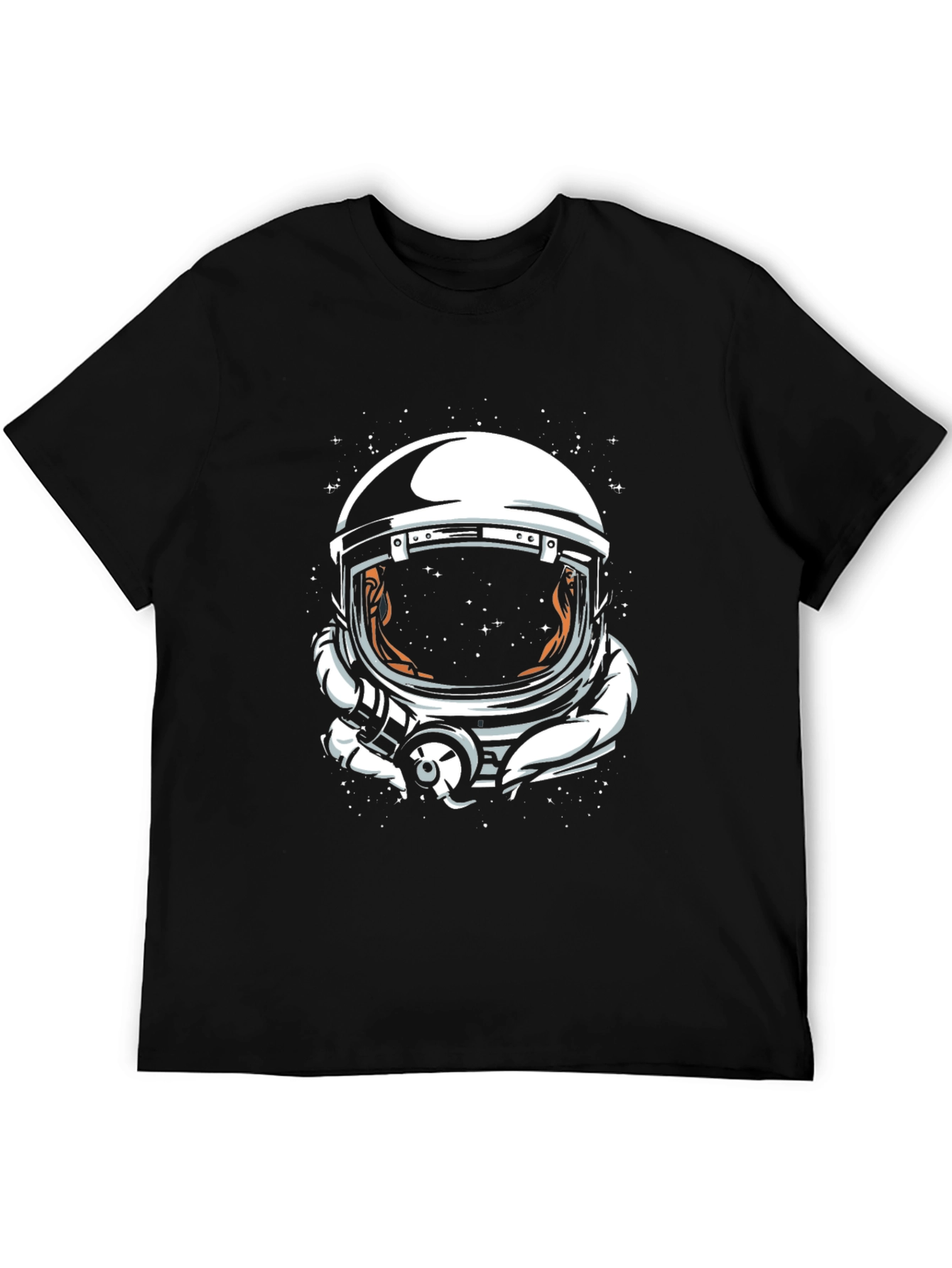 Astronaut Helmet Graphic Tee - Space Explorer T-Shirt