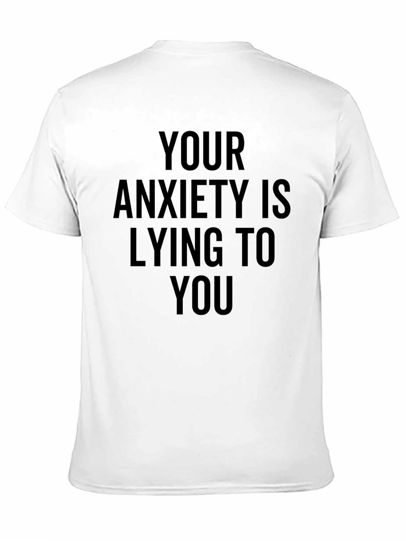 Anxiety Awareness Graphic Tee - Black Cotton T-Shirt