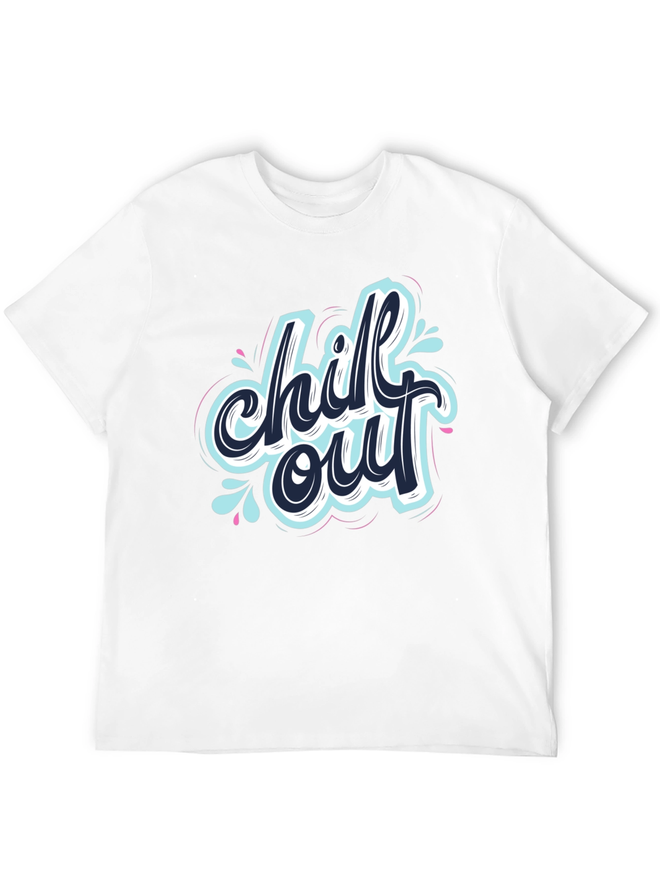 Chill Out Graphic Black T-Shirt