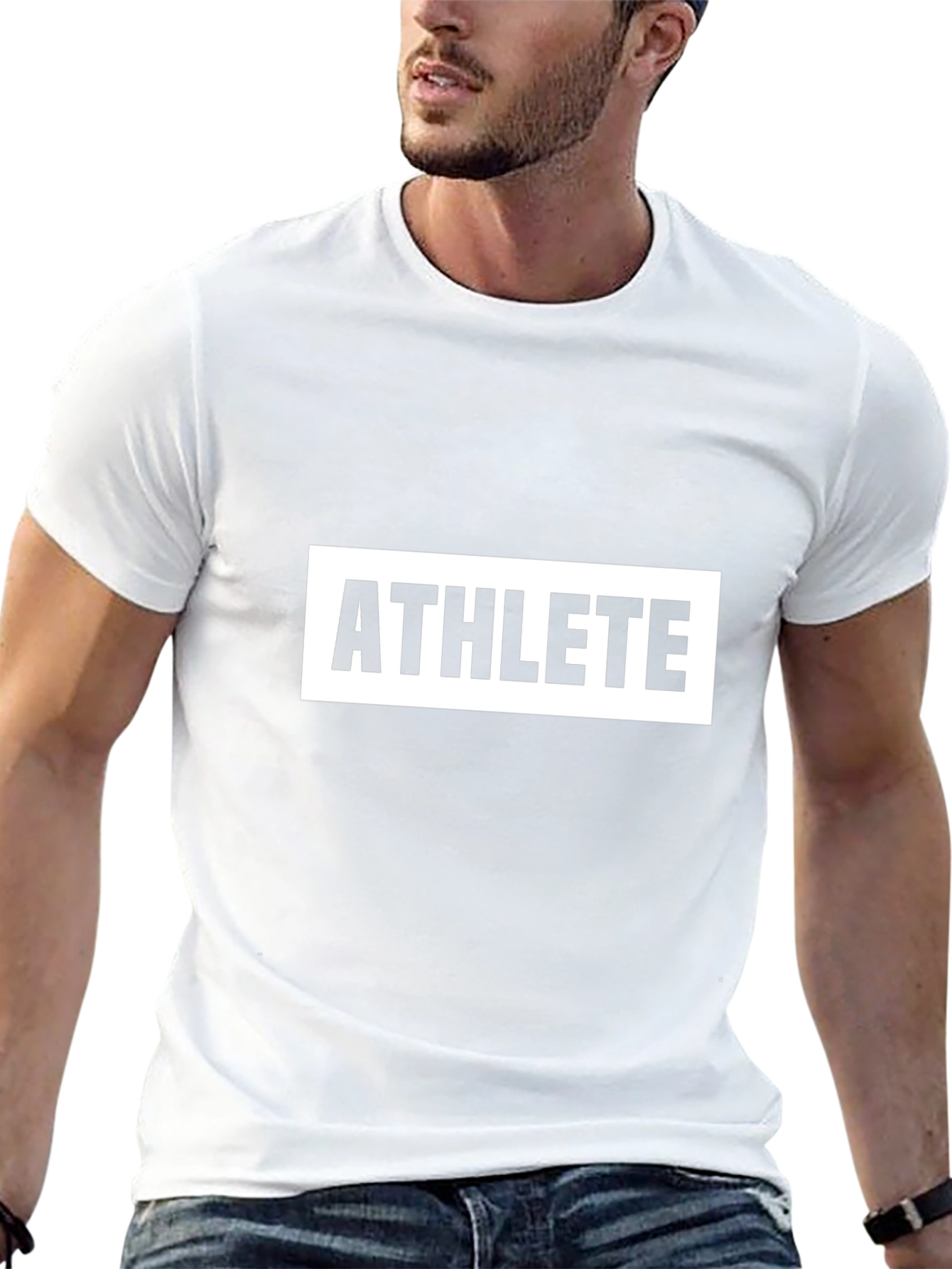 Athlete Graphic Black T-Shirt - Premium Quality