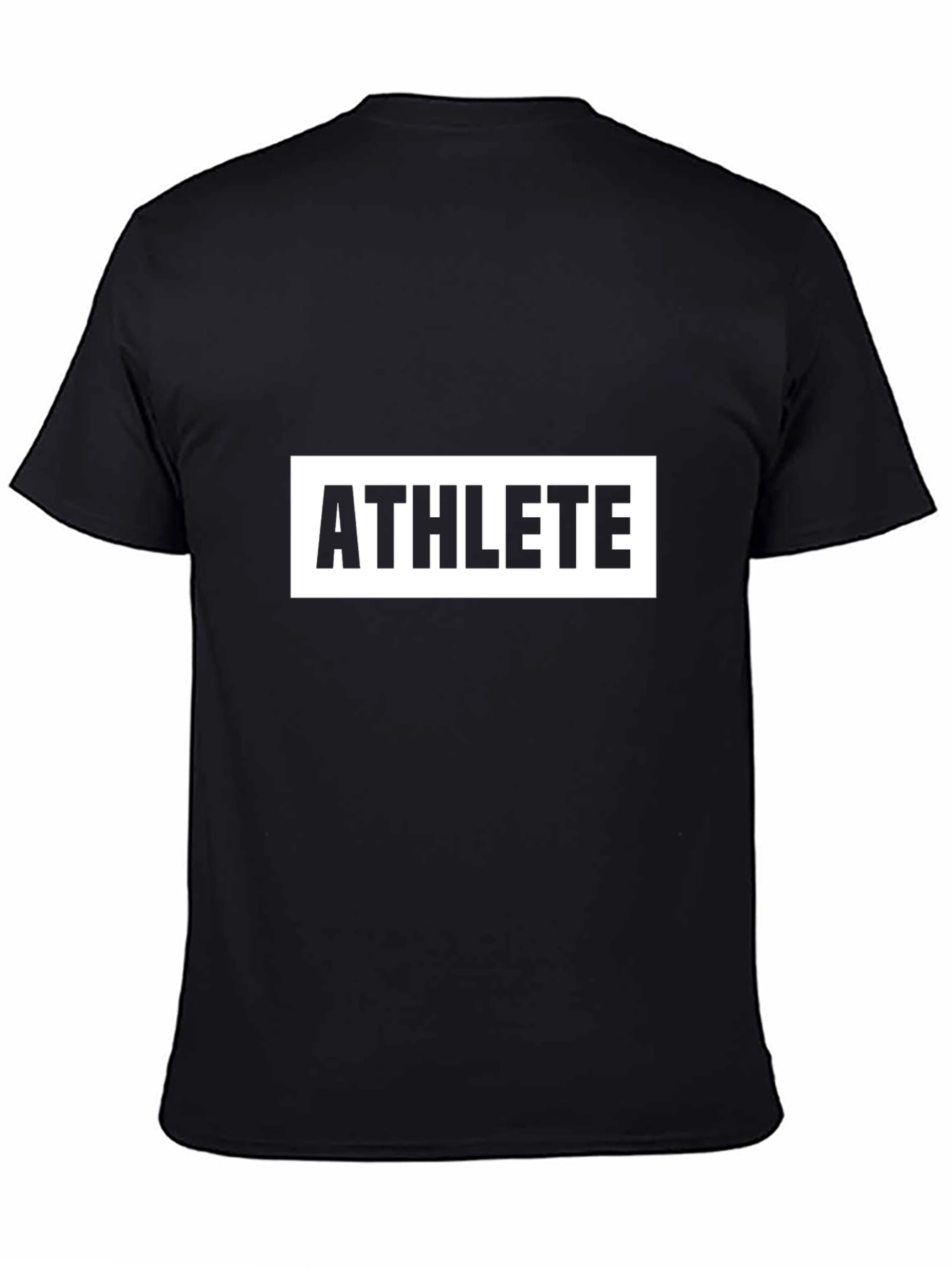 Athlete Graphic Black T-Shirt - Premium Quality