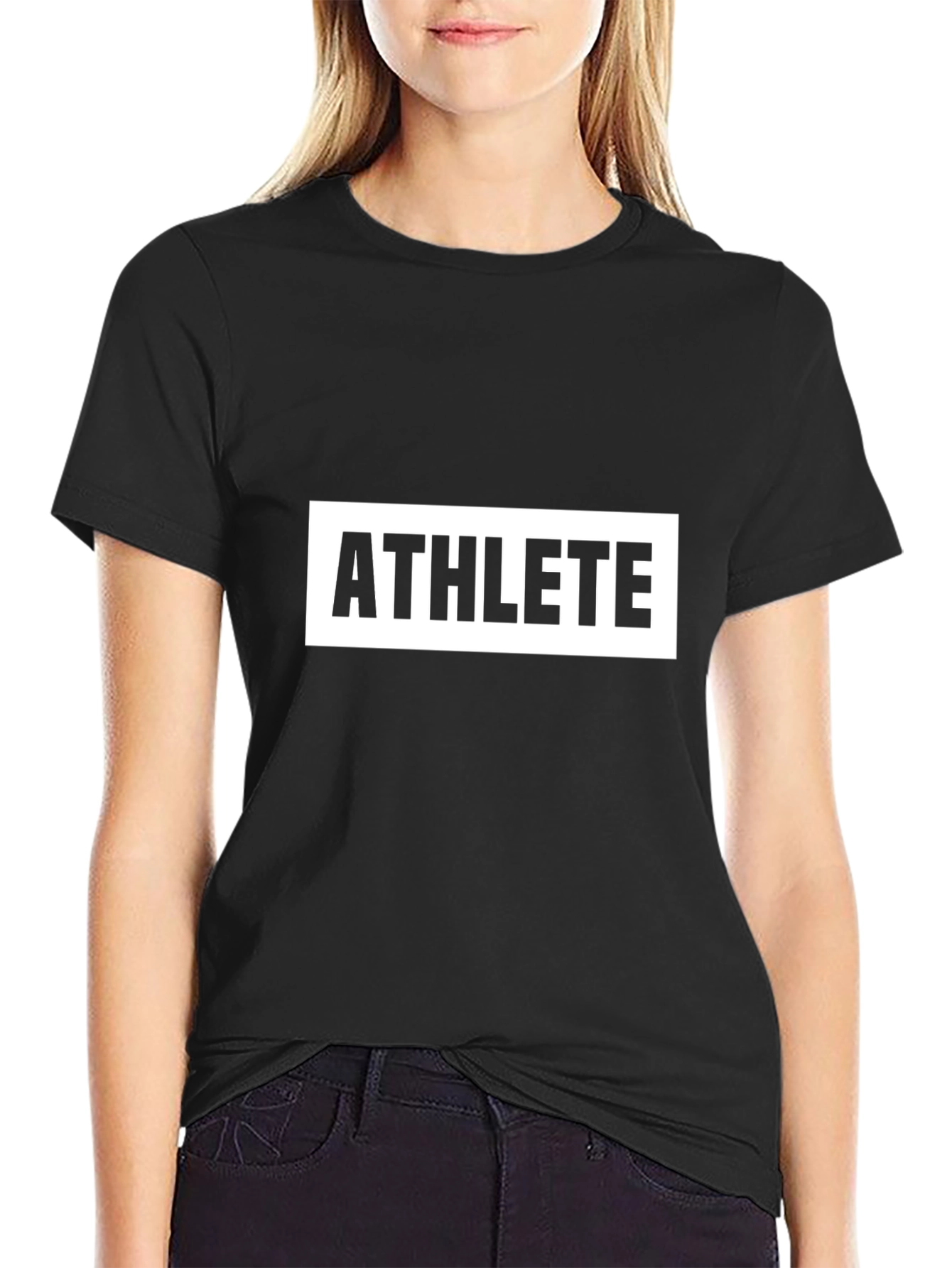 Athlete Graphic Black T-Shirt - Premium Quality