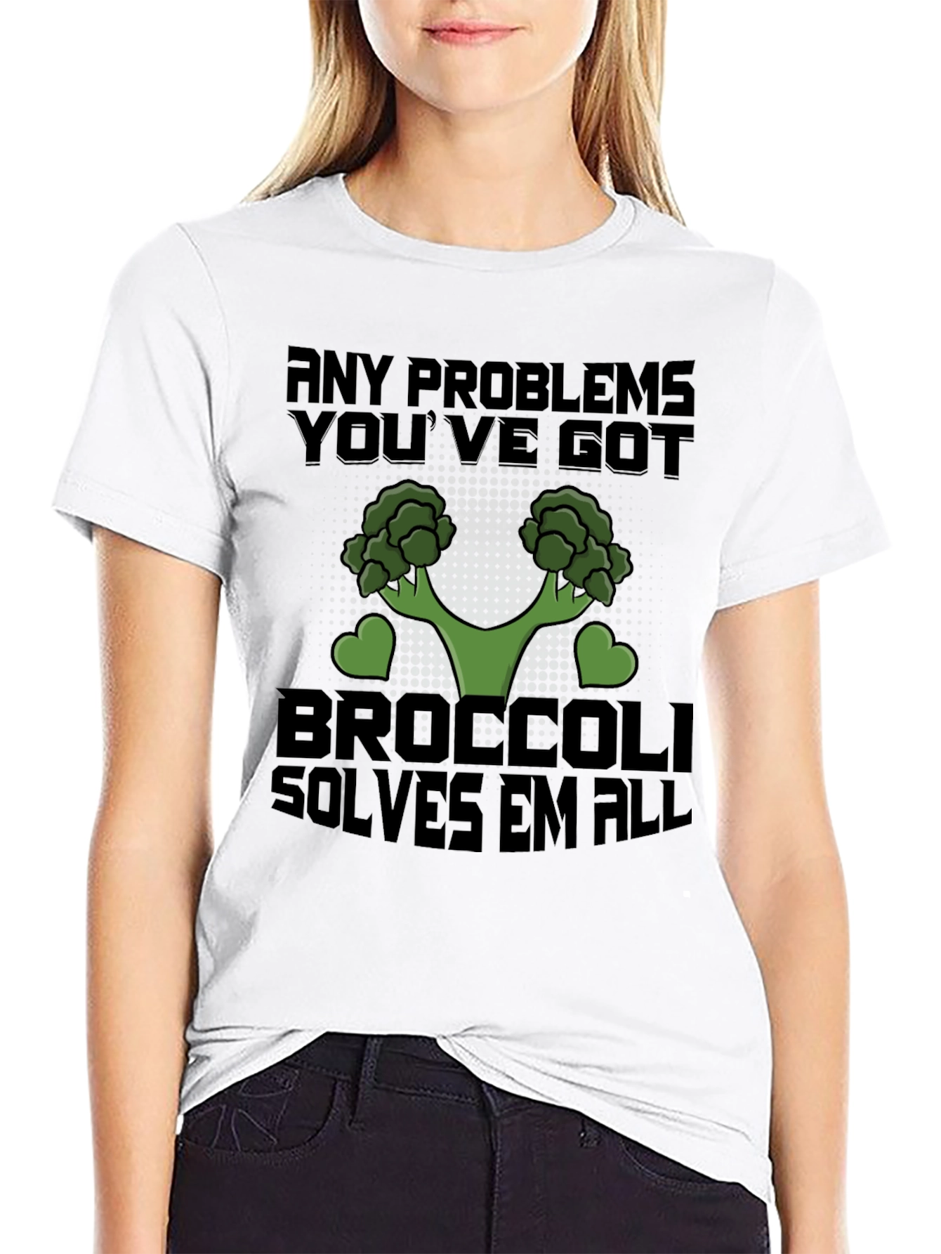 Broccoli Solves All Problems T-Shirt