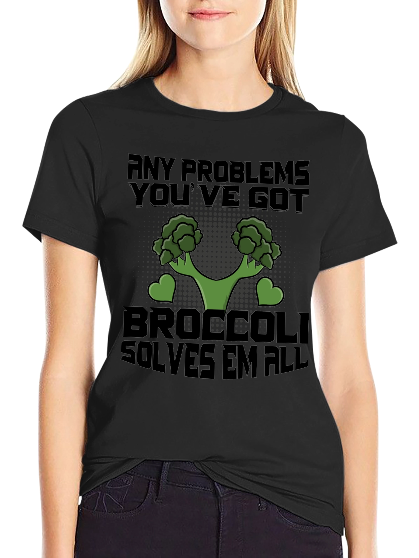 Broccoli Solves All Problems T-Shirt