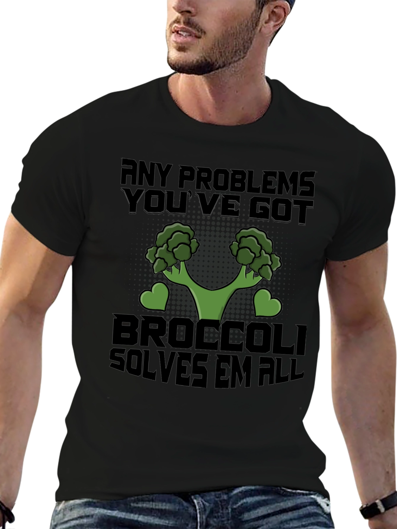 Broccoli Solves All Problems T-Shirt
