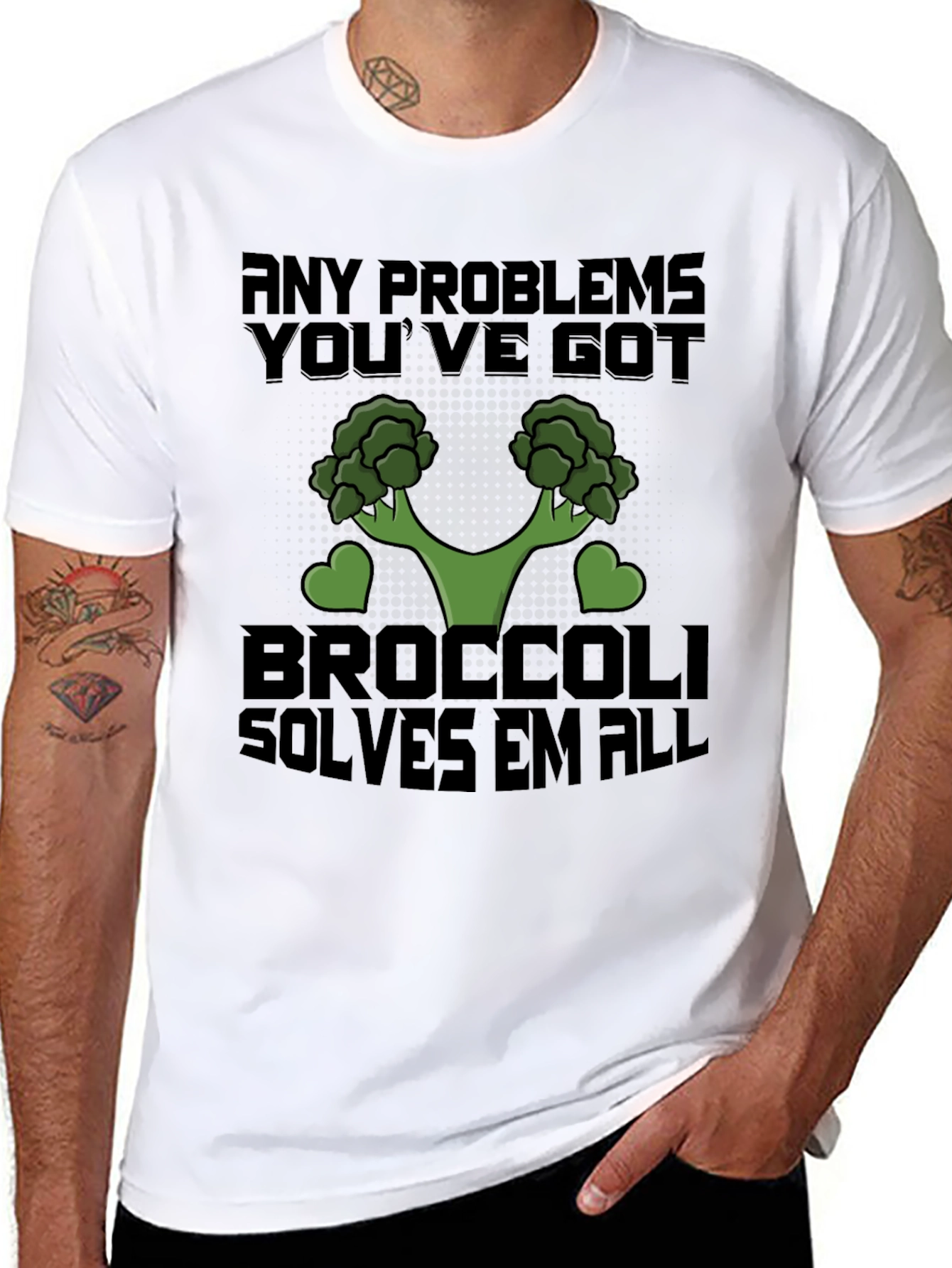 Broccoli Solves All Problems T-Shirt