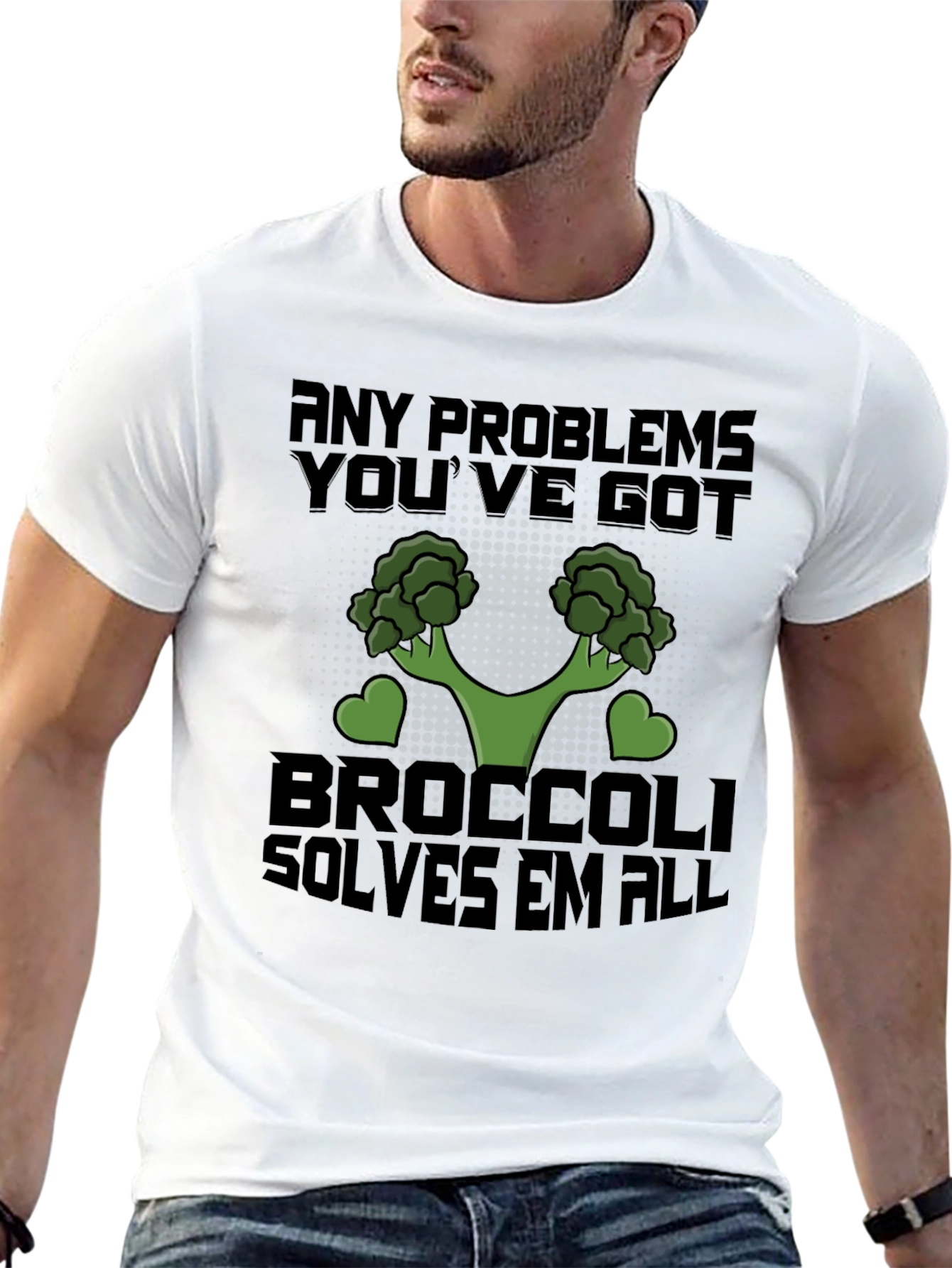 Broccoli Solves All Problems T-Shirt