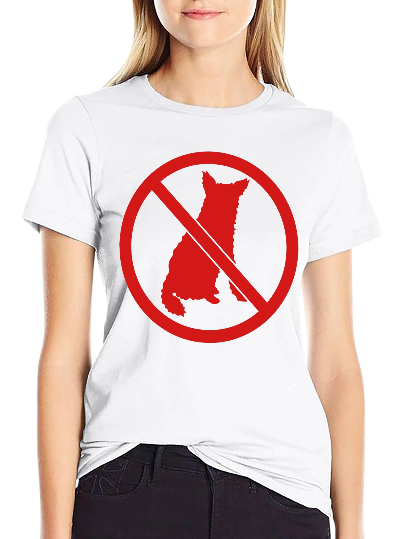 No Dogs Allowed Graphic T-Shirt - Mens Black Tee
