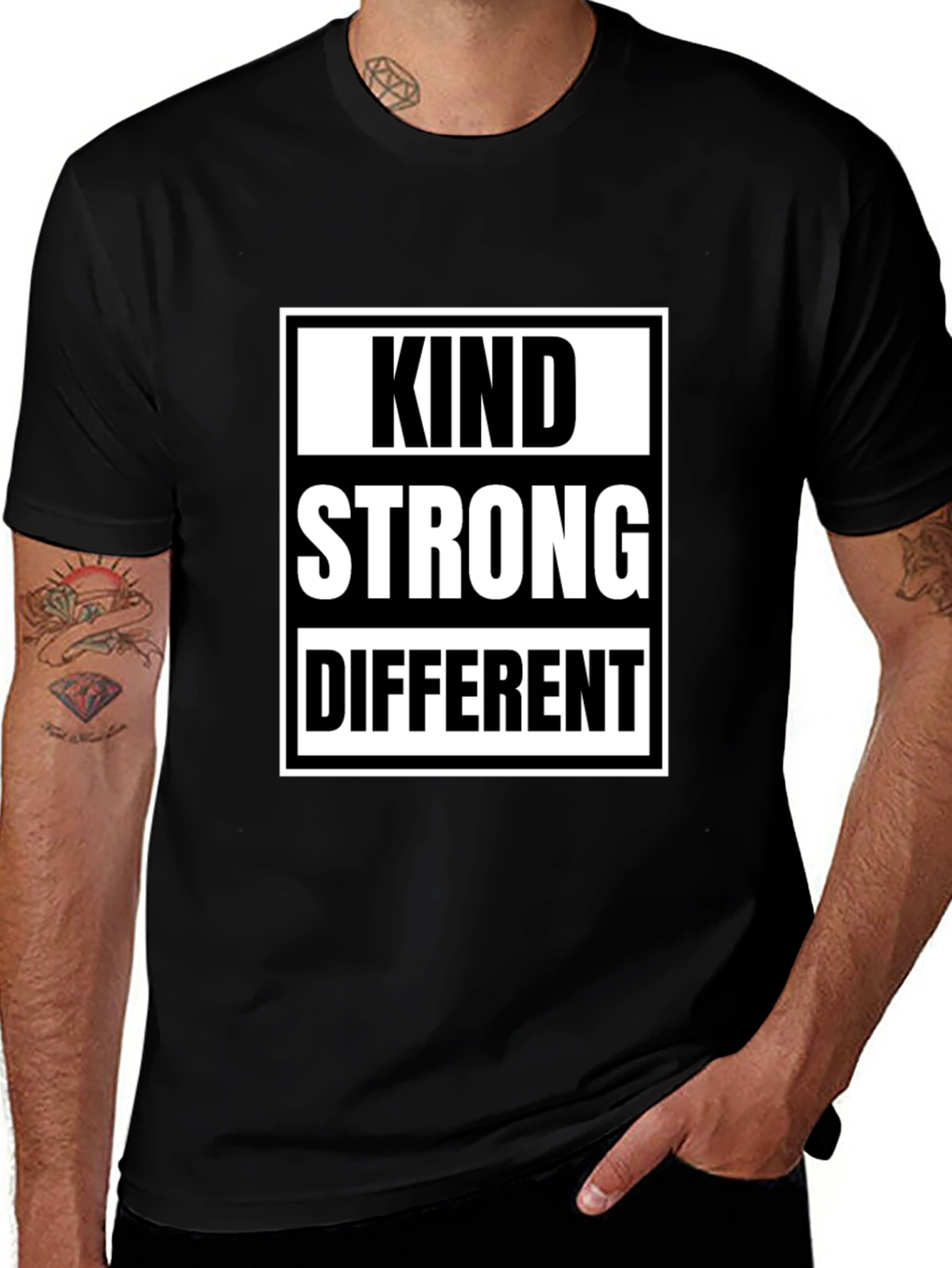 Kind Strong Different T-Shirt - Inspirational Tee