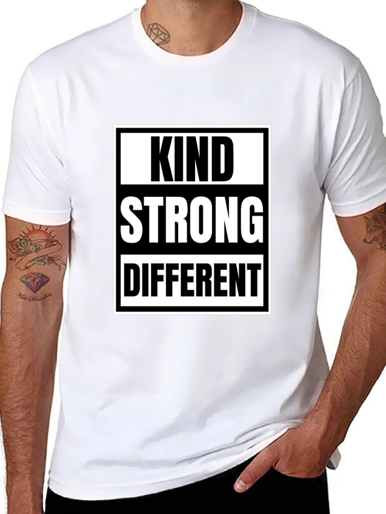 Kind Strong Different T-Shirt - Inspirational Tee