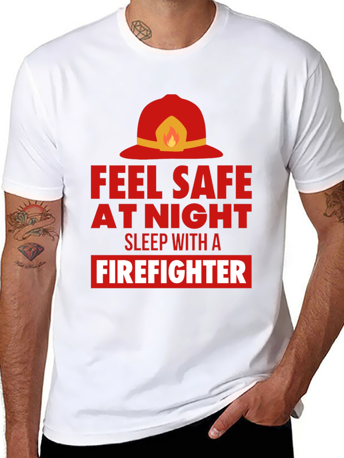 Feel Safe With a Firefighter Graphic Tee