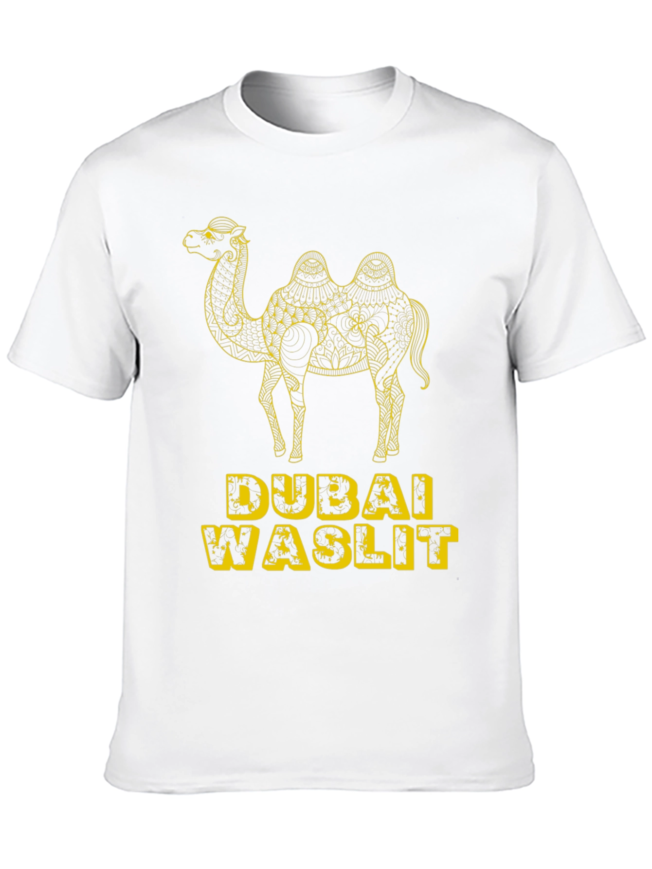 Dubai Waslit Camel Graphic T-Shirt
