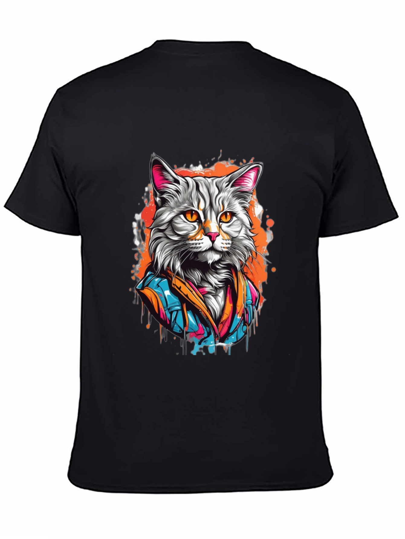 Cool Cat T-Shirt - Artistic Design