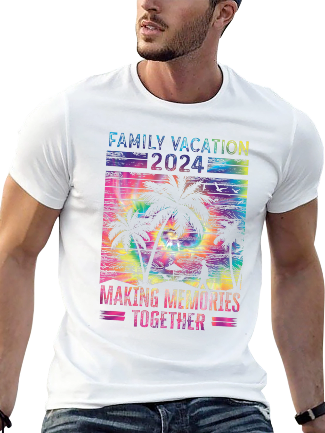 Family Vacation 2024 Tie Dye T-Shirt
