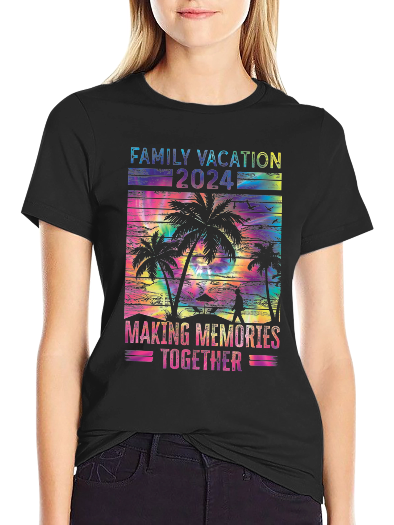 Family Vacation 2024 Tie Dye T-Shirt