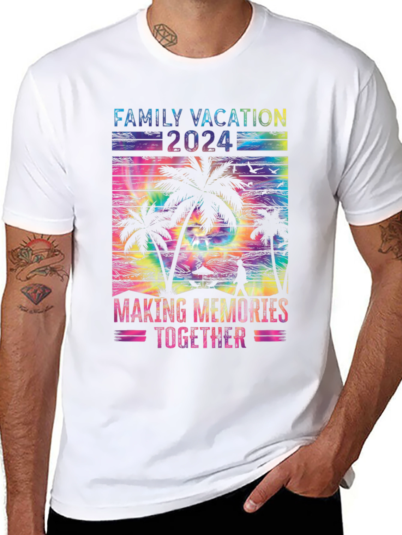 Family Vacation 2024 Tie Dye T-Shirt