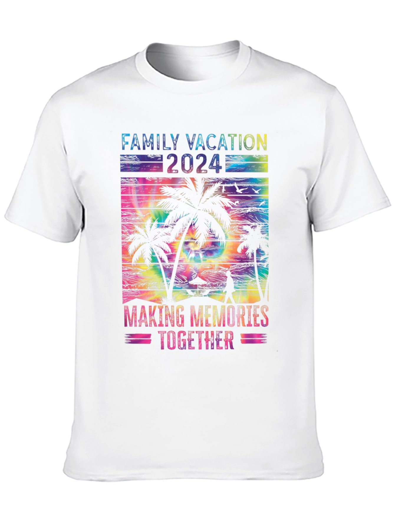 Family Vacation 2024 Tie Dye T-Shirt