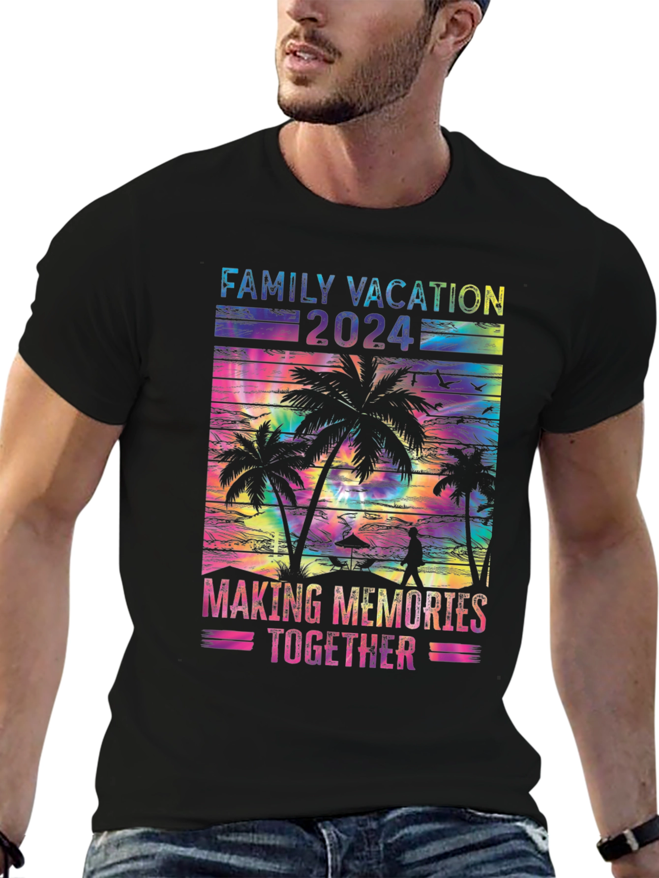 Family Vacation 2024 Tie Dye T-Shirt
