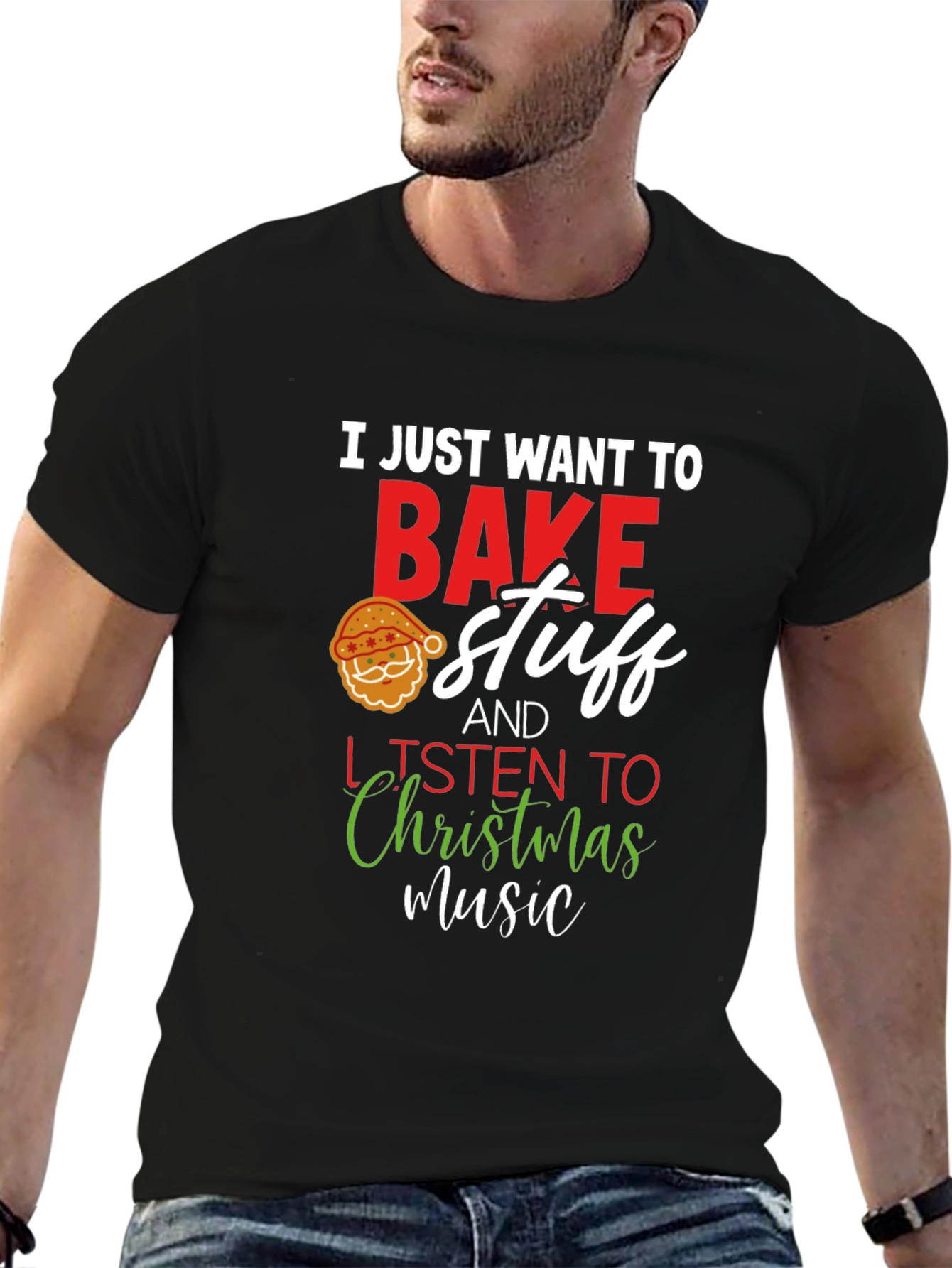 Festive Baking T-Shirt: Christmas Music & Treats