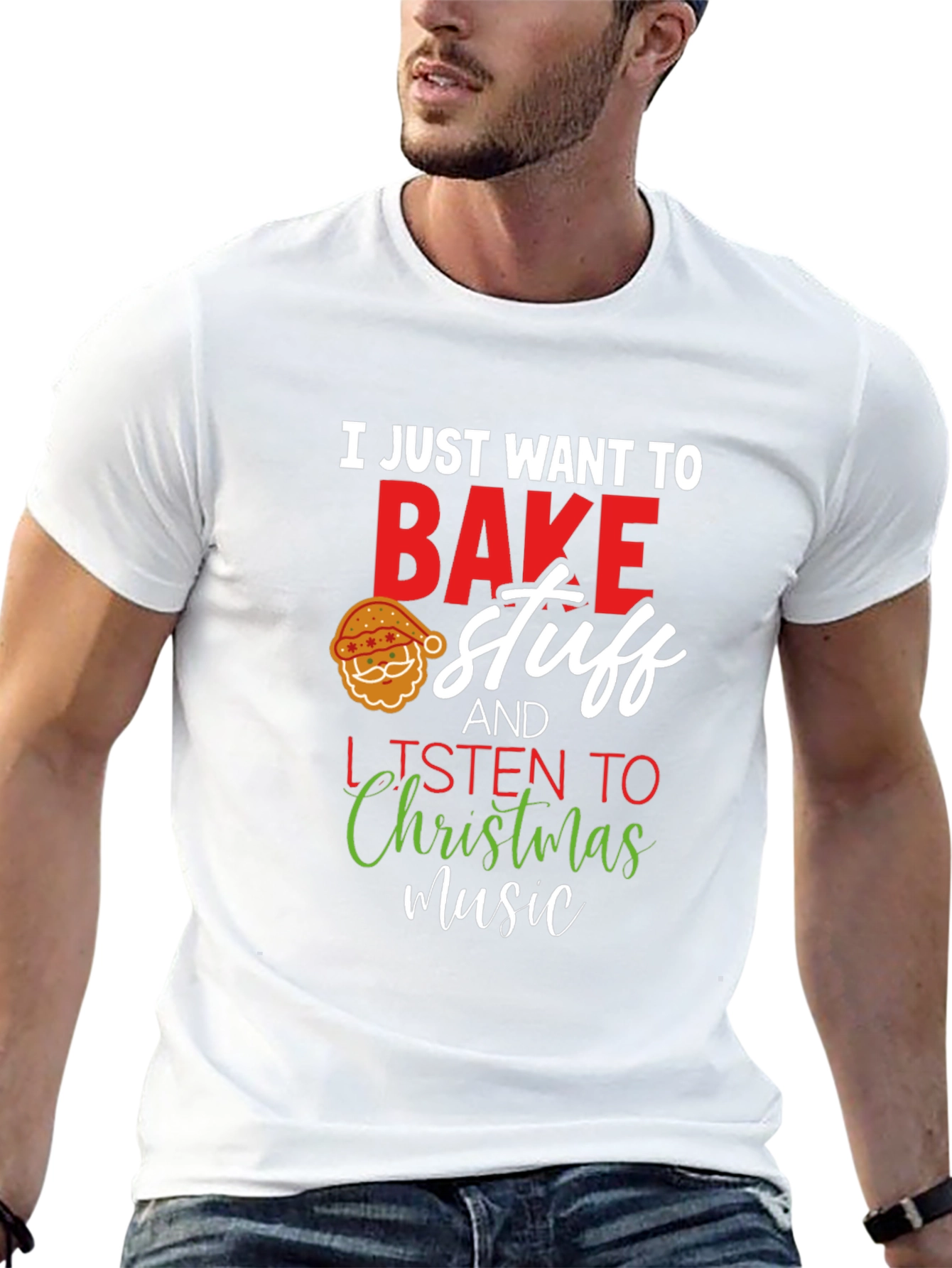 Festive Baking T-Shirt: Christmas Music & Treats