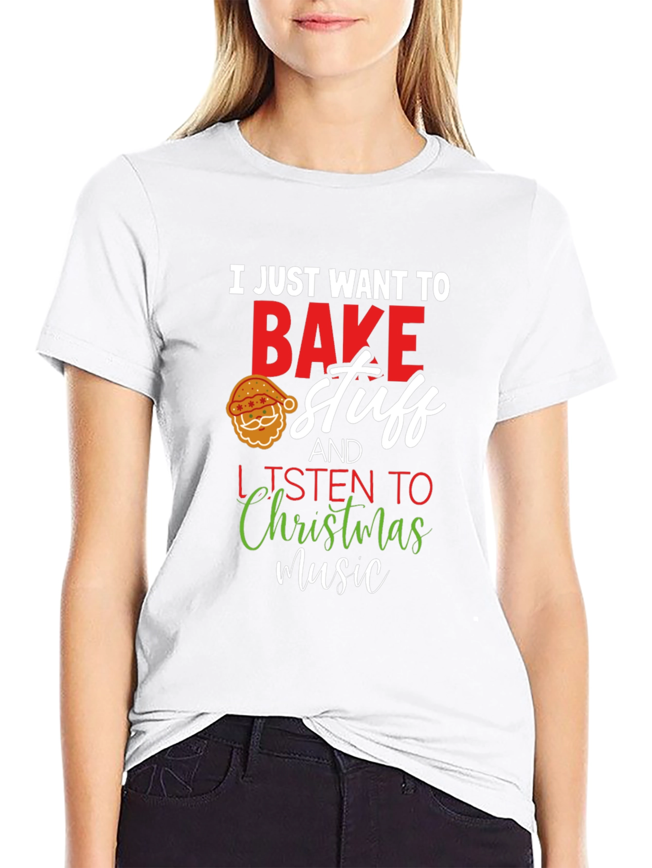 Festive Baking T-Shirt: Christmas Music & Treats