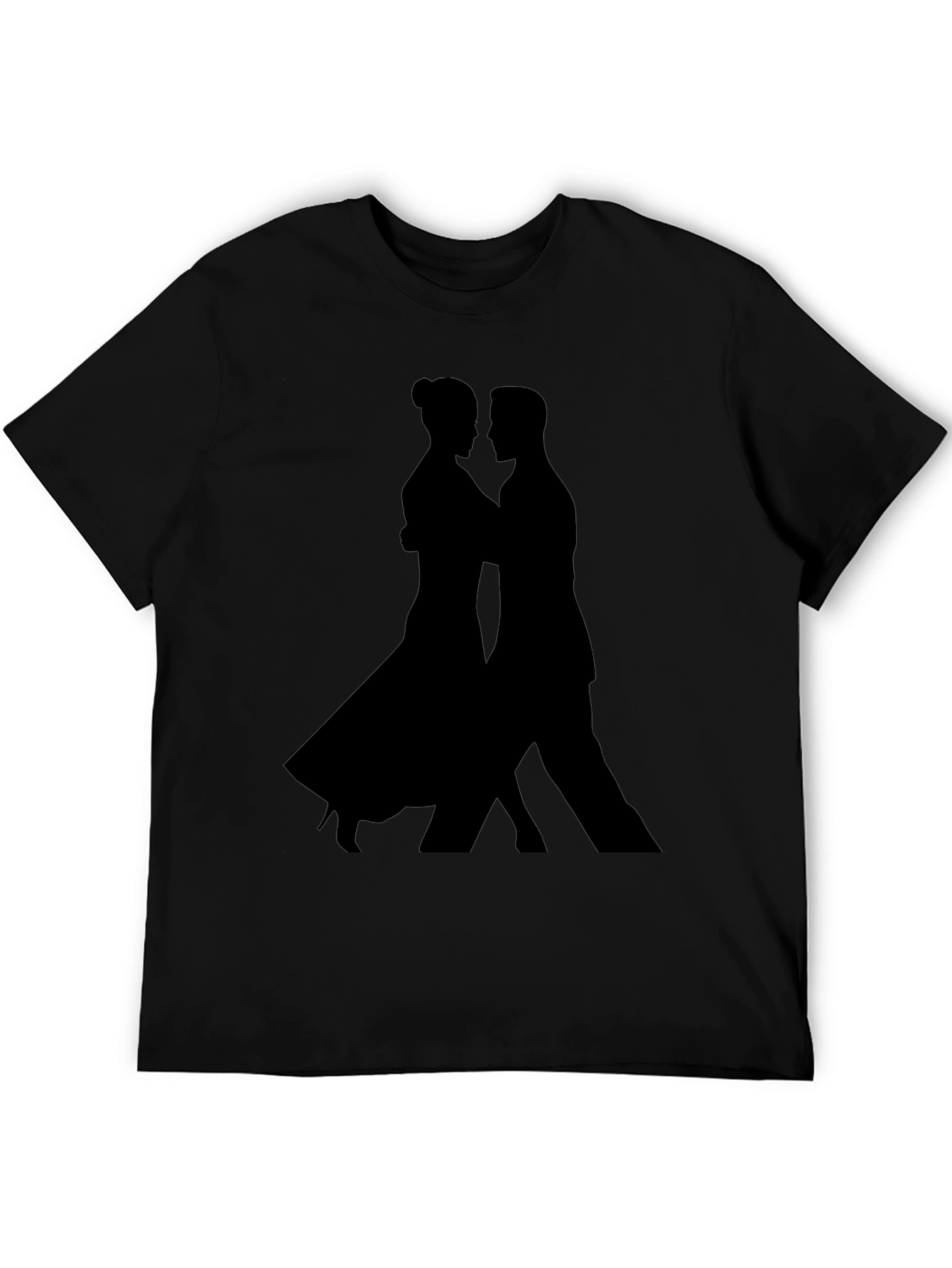 Tango Silhouette Graphic Tee - Sleek Black Shirt