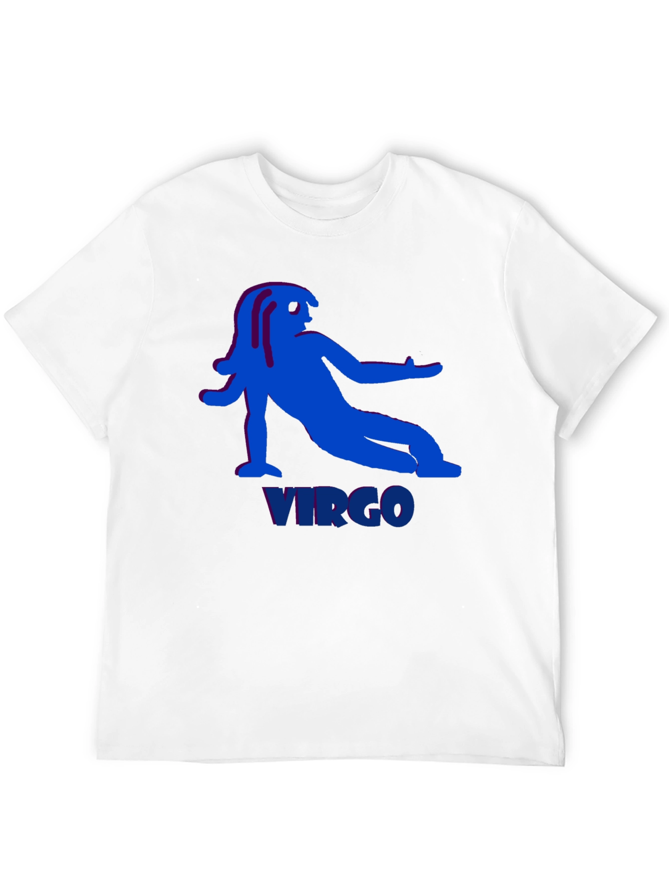 Virgo Zodiac Graphic Tee - Black Cotton T-Shirt