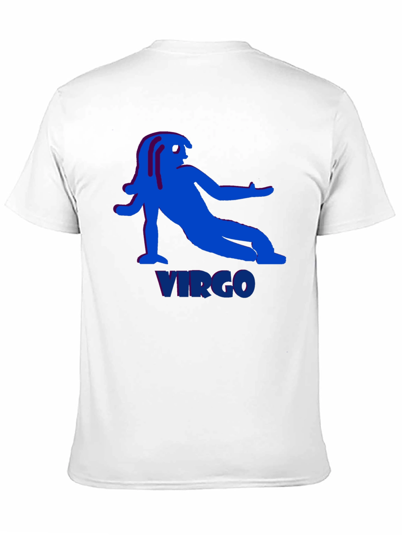 Virgo Zodiac Graphic Tee - Black Cotton T-Shirt