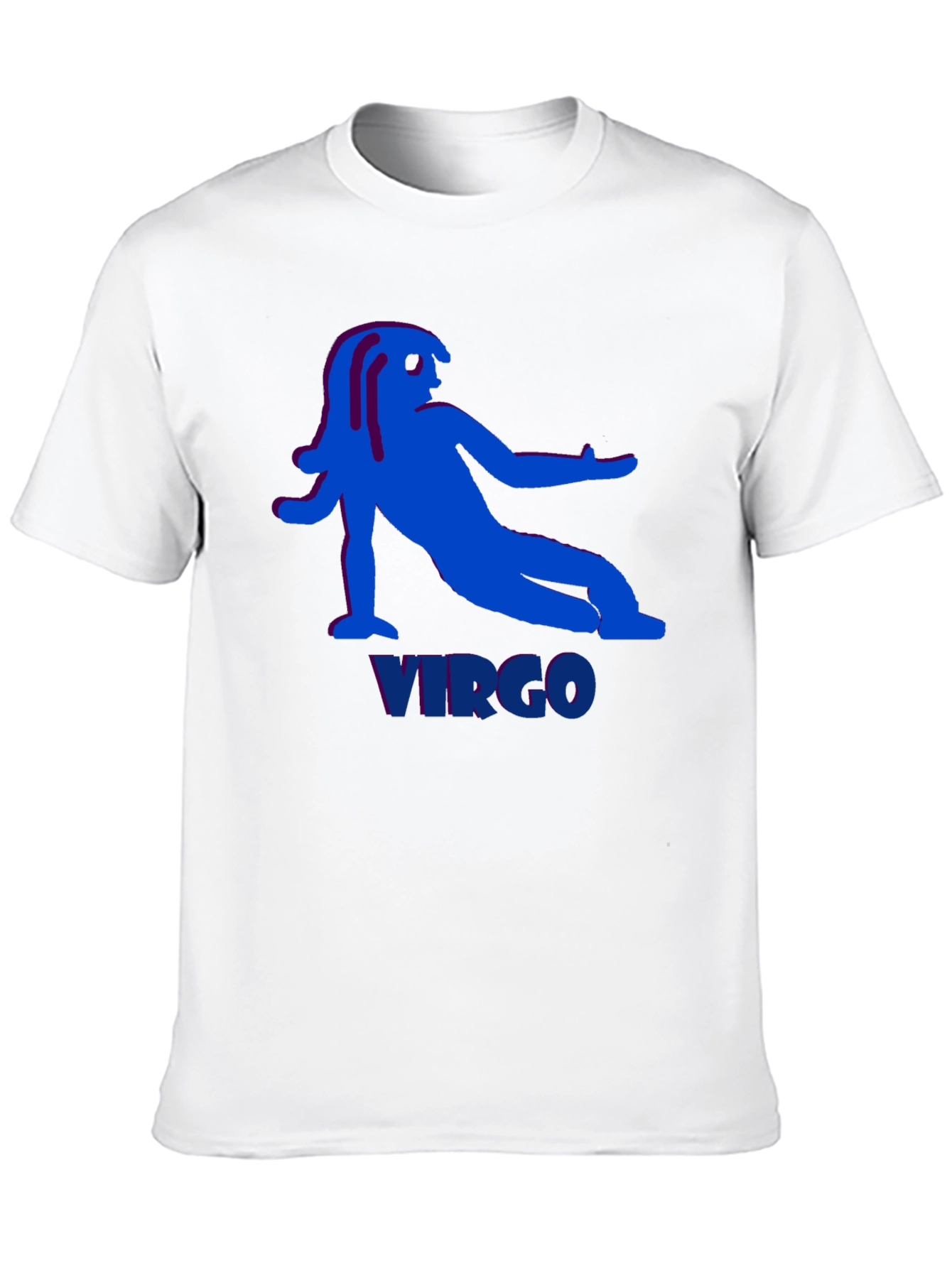 Virgo Zodiac Graphic Tee - Black Cotton T-Shirt