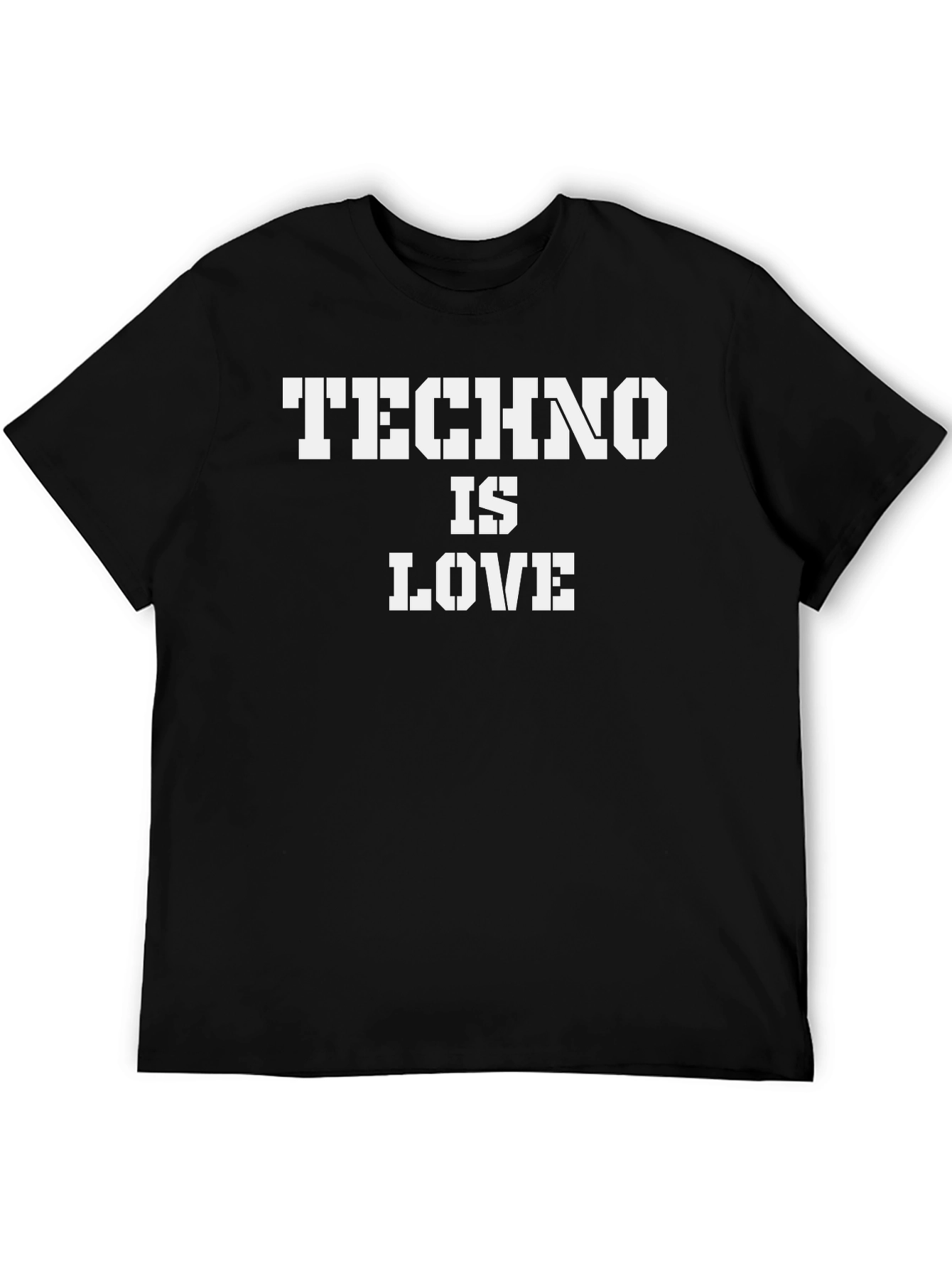 Techno is Love Black T-Shirt