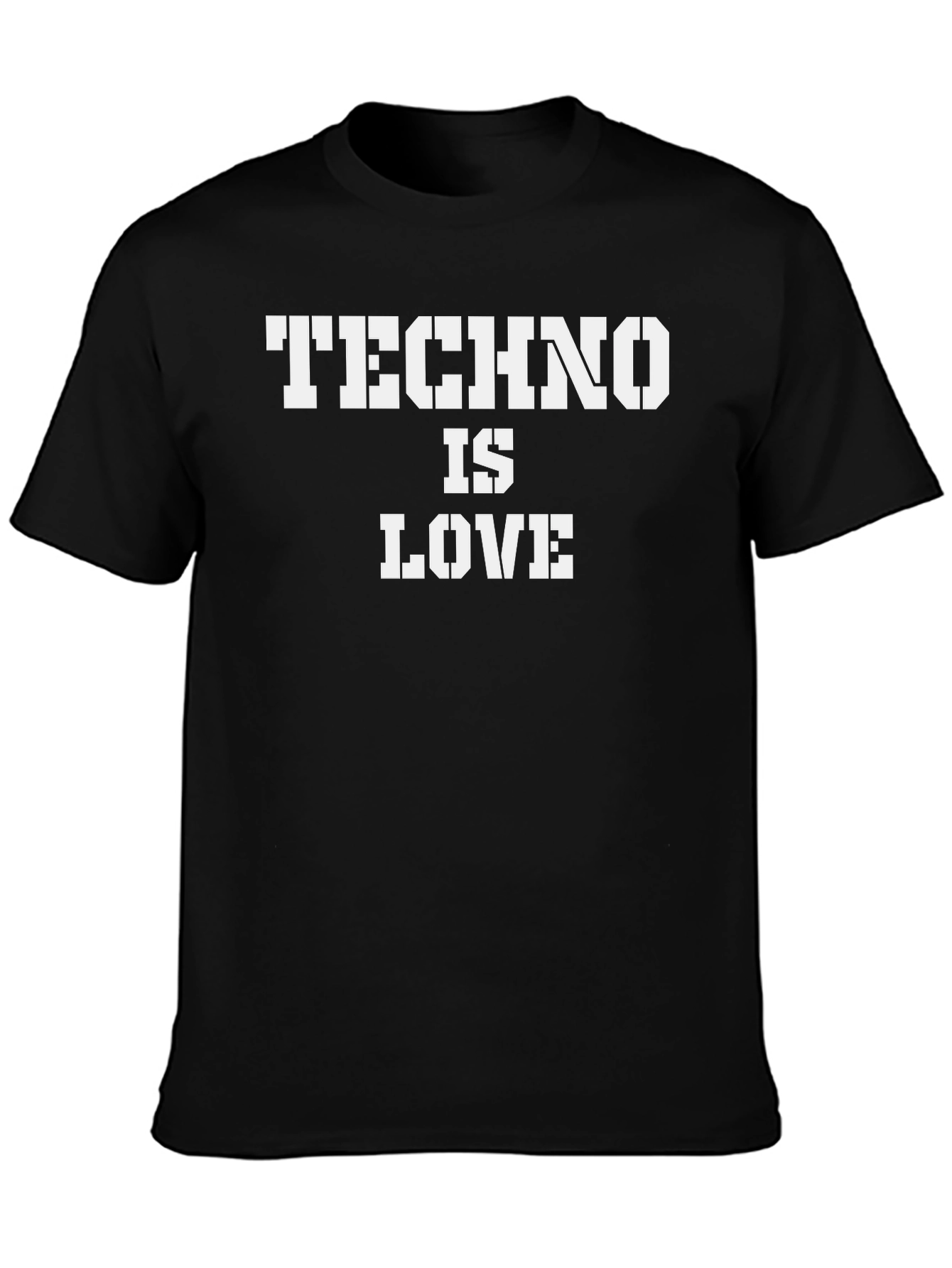Techno is Love Black T-Shirt