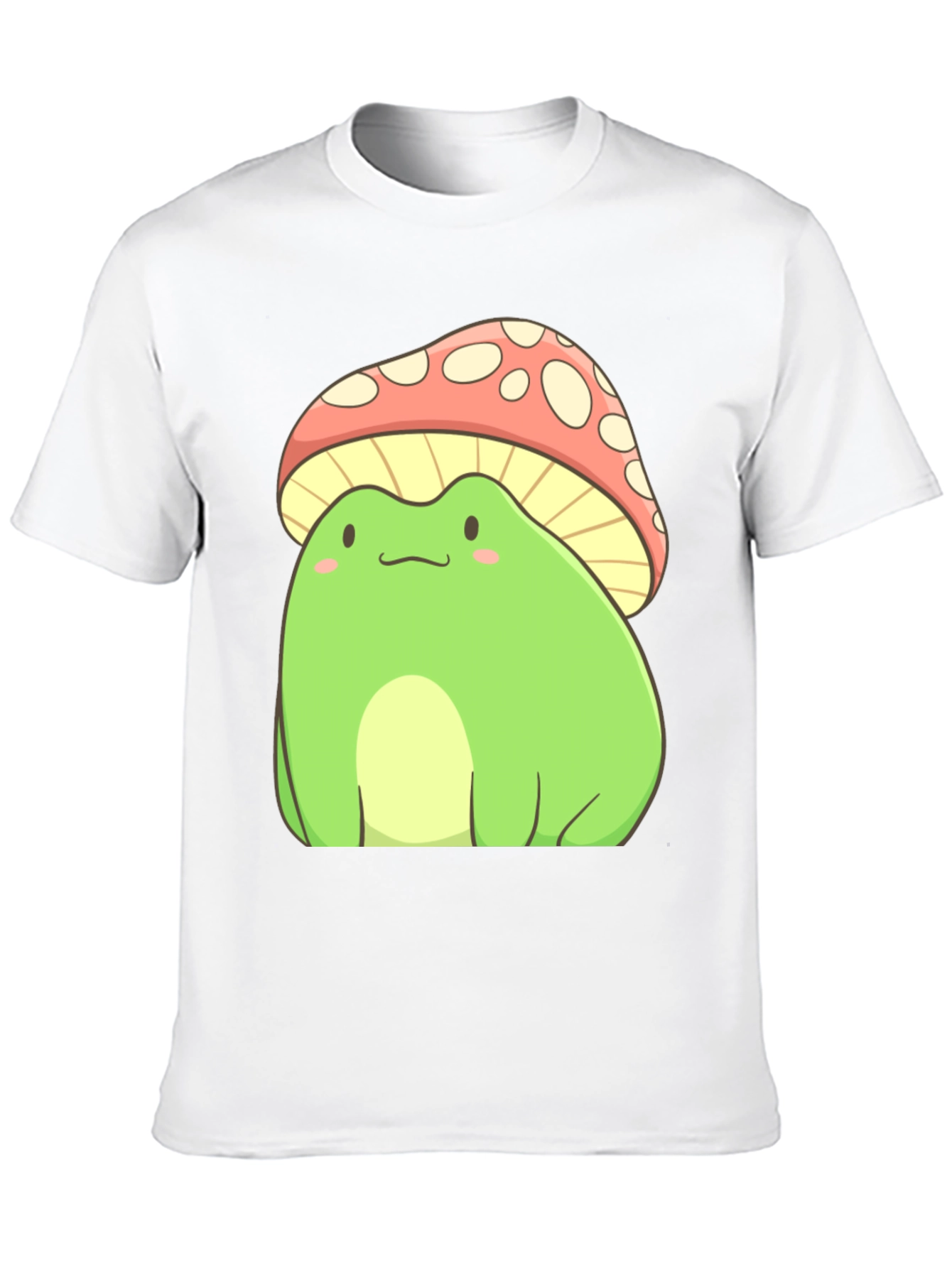 Frog Mushroom T-Shirt - Cute Cartoon Style
