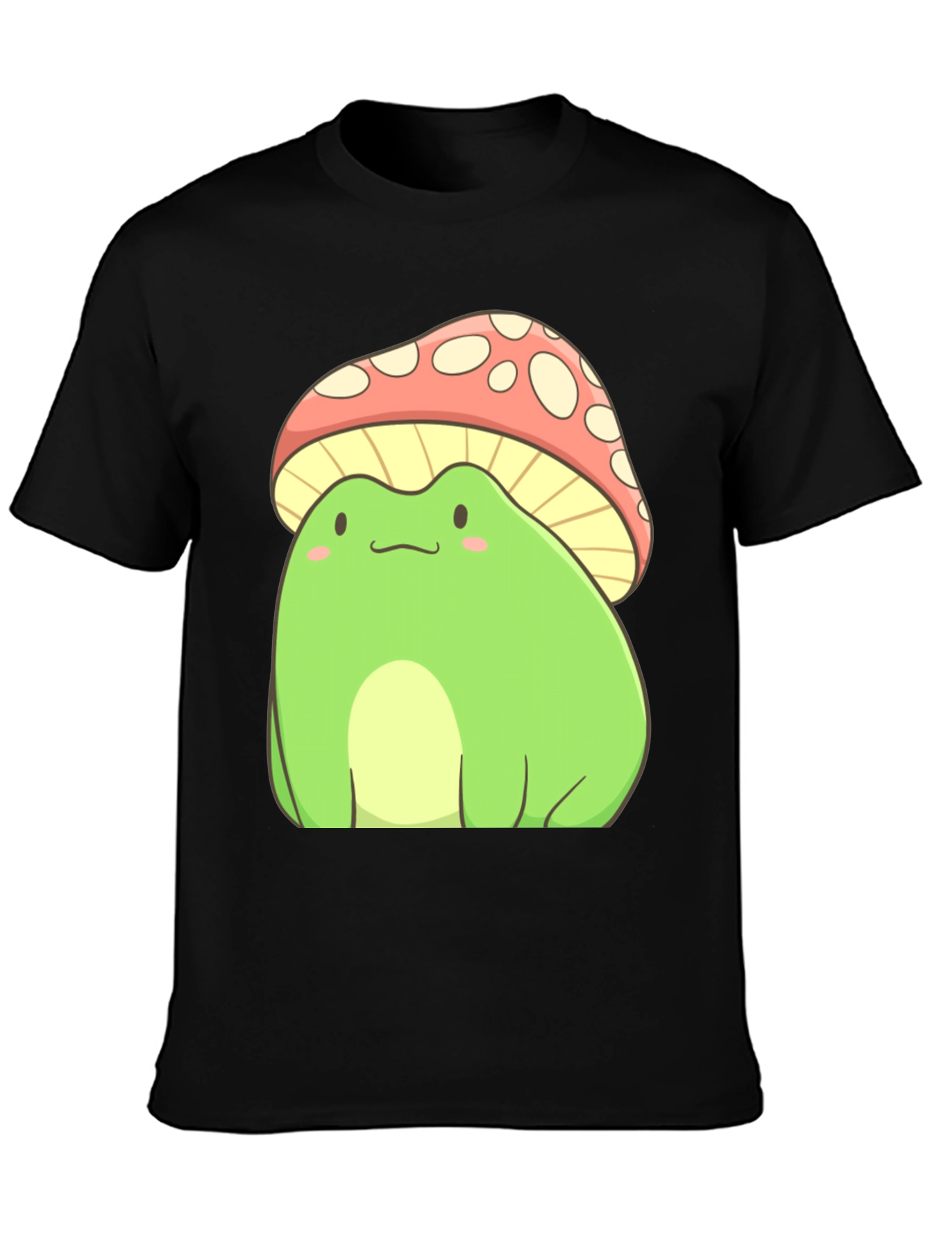 Frog Mushroom T-Shirt - Cute Cartoon Style