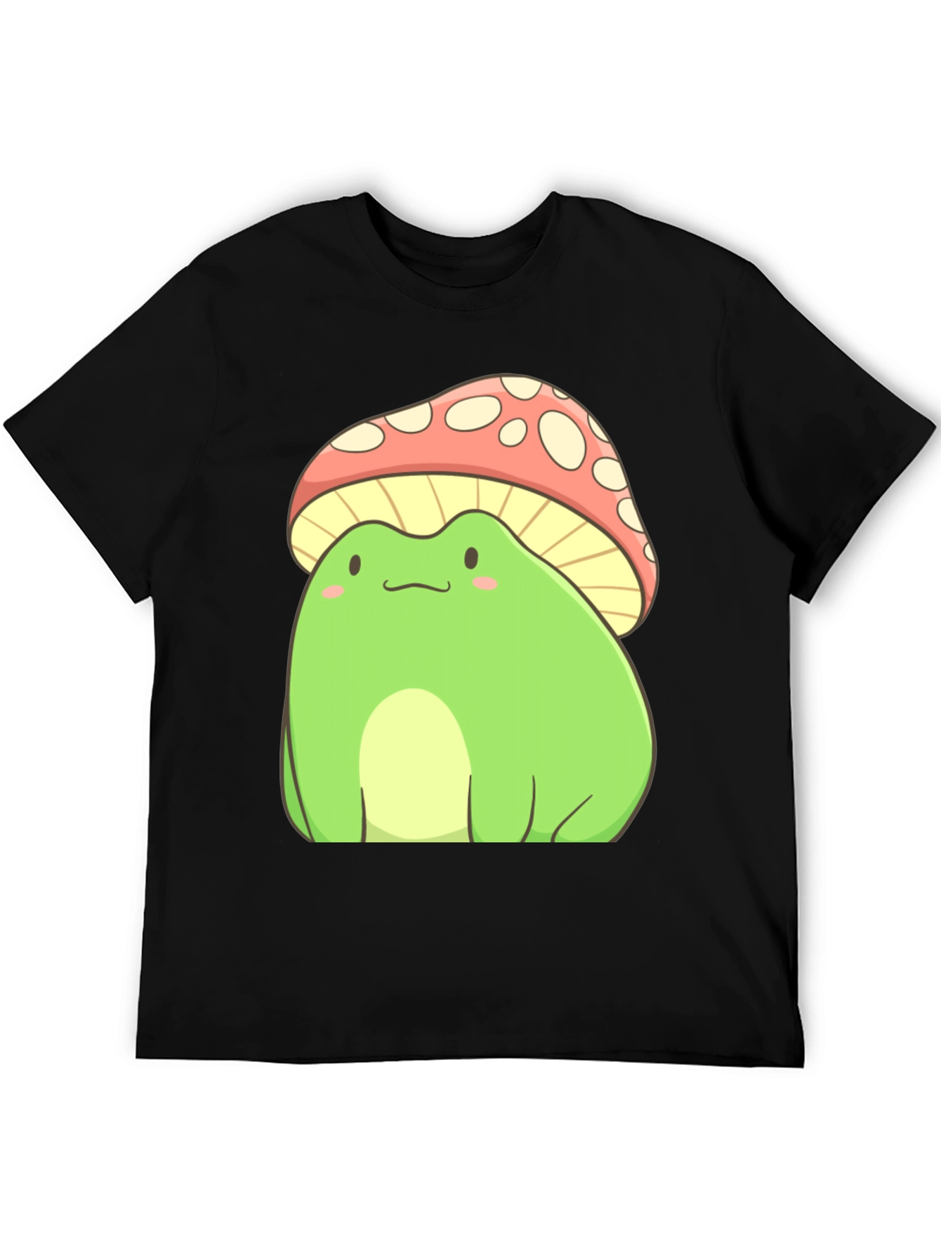 Frog Mushroom T-Shirt - Cute Cartoon Style