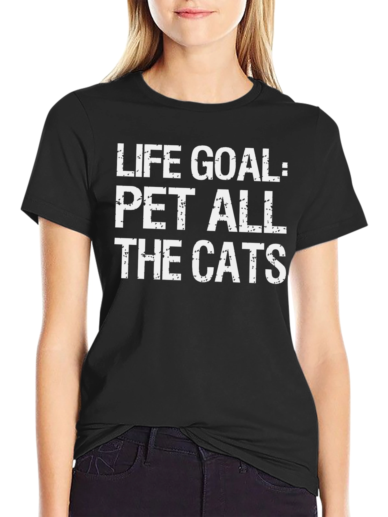 Life Goal: Pet All The Cats T-Shirt