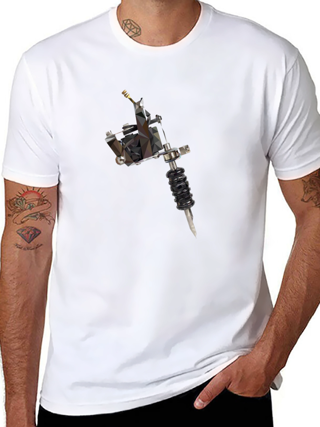 Tattoo Machine Graphic Tee - Black
