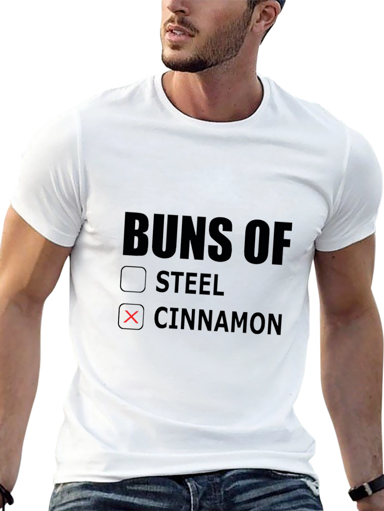 Buns Of Cinnamon T-Shirt - Novelty Foodie Tee