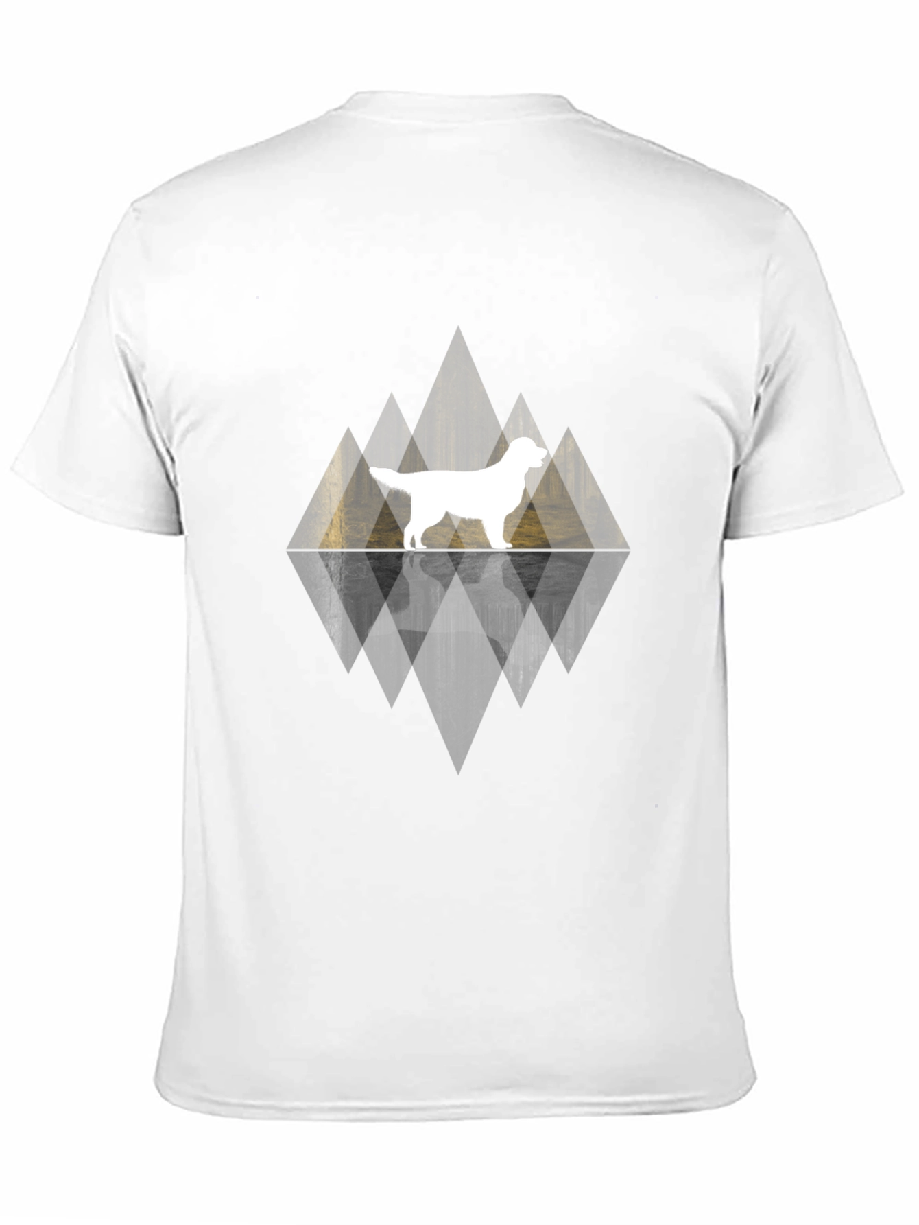 Dog Silhouette Graphic Tee - Black