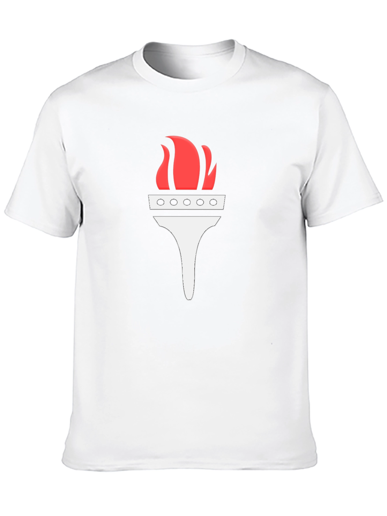 Torch Graphic Tee - Black Cotton T-Shirt