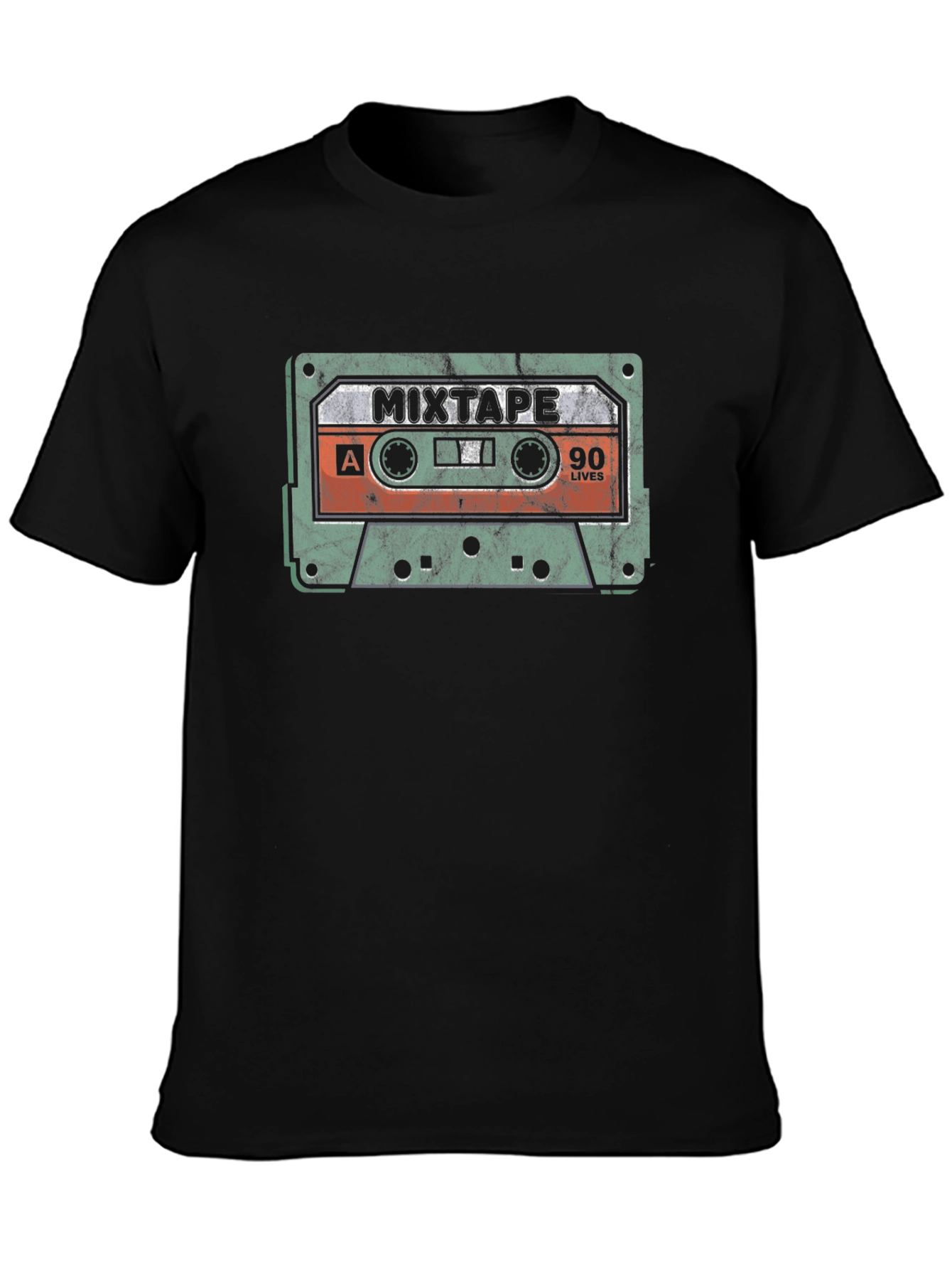 Retro Mixtape Graphic T-Shirt - 90s Nostalgia