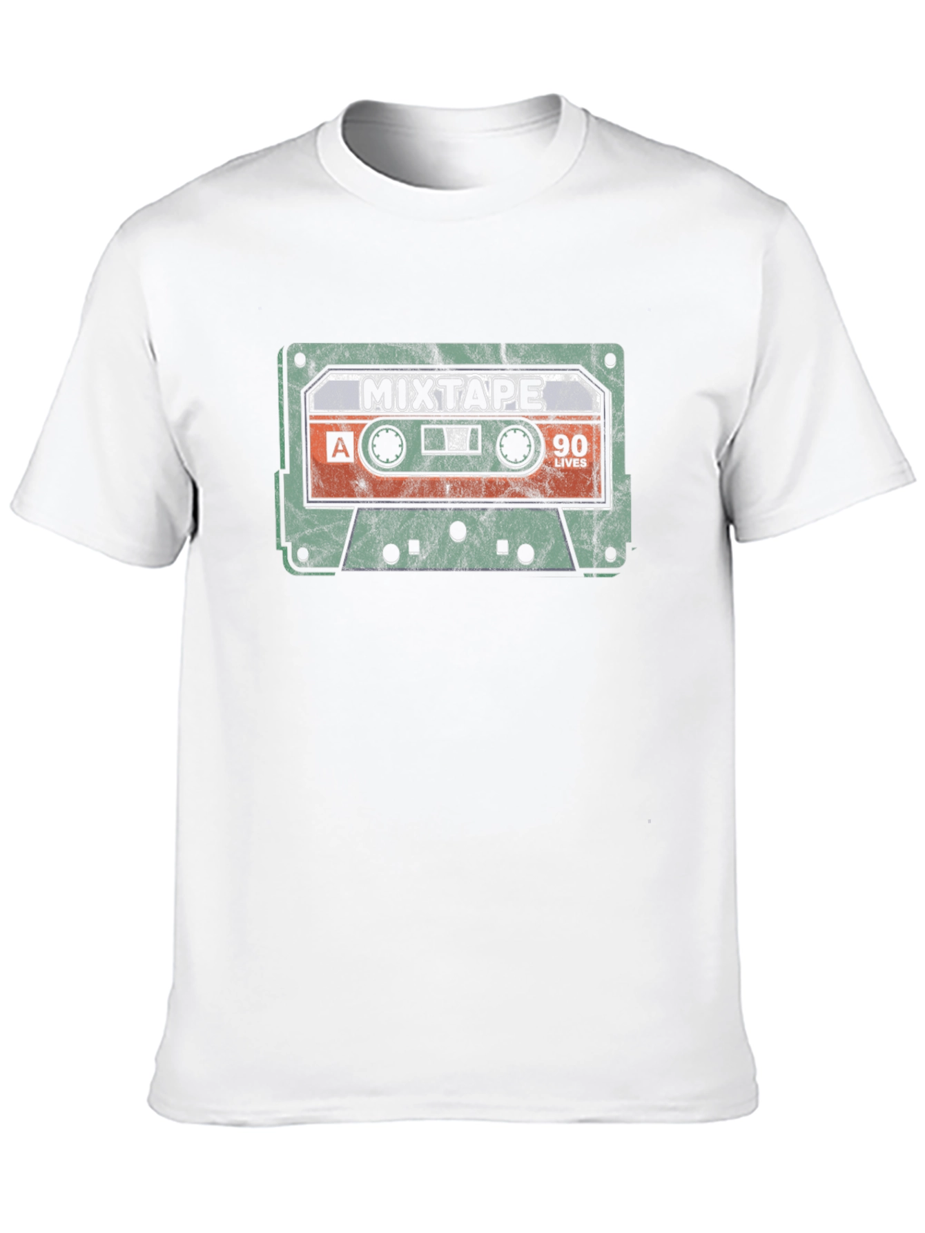 Retro Mixtape Graphic T-Shirt - 90s Nostalgia