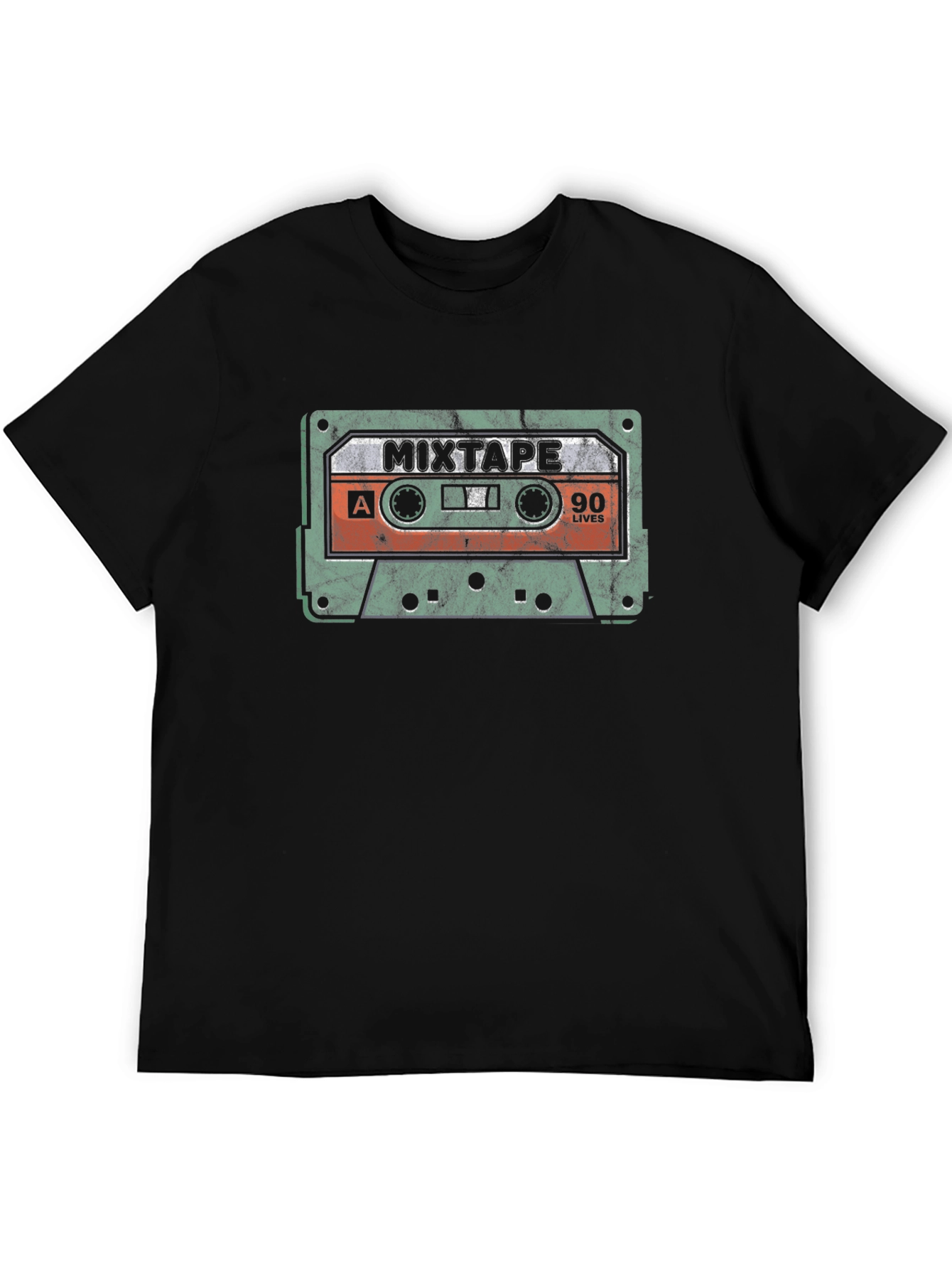 Retro Mixtape Graphic T-Shirt - 90s Nostalgia