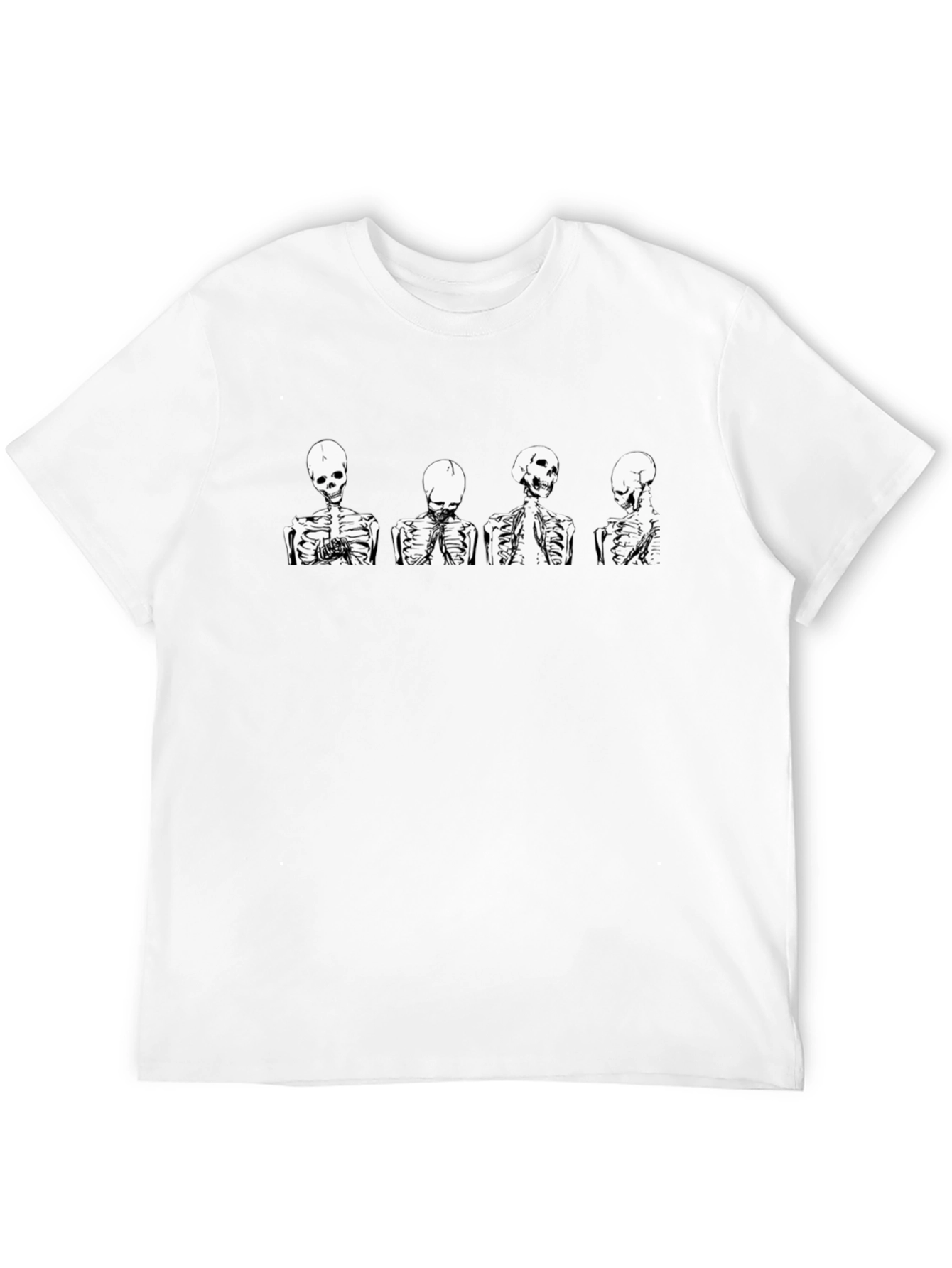 Skeleton Graphic Tee - Unique Halloween Style
