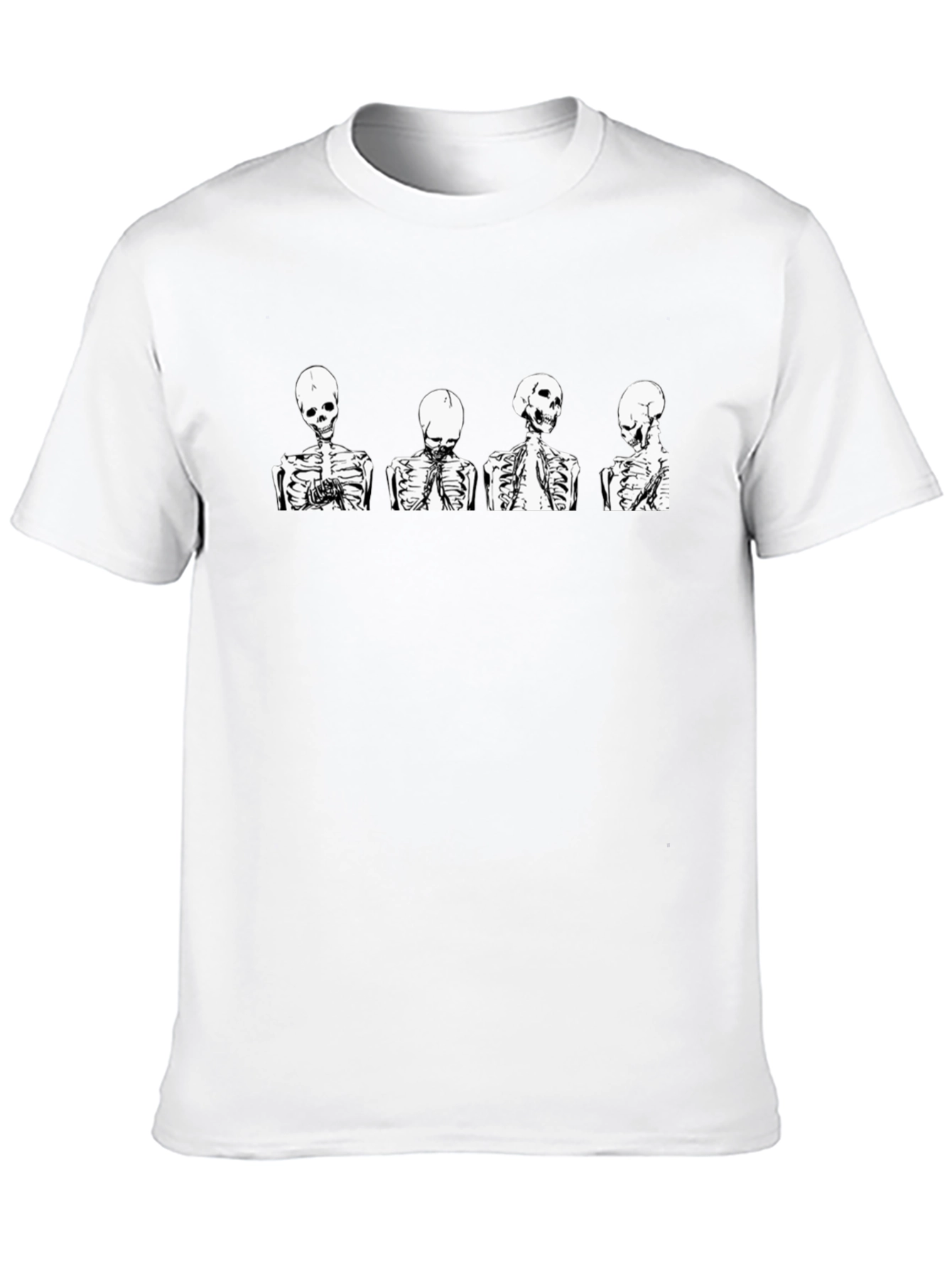 Skeleton Graphic Tee - Unique Halloween Style