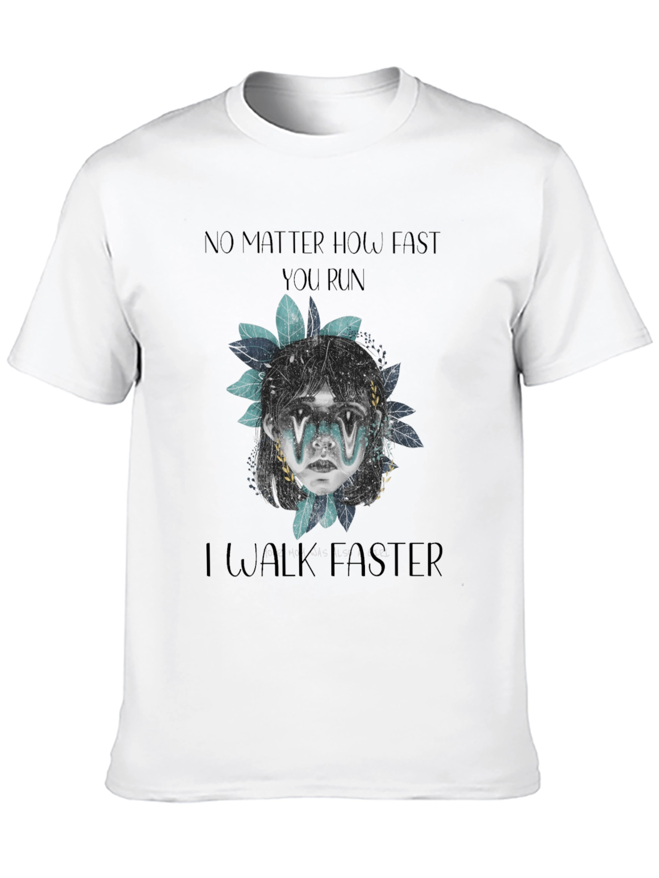 No Matter How Fast Graphic Print Tee
