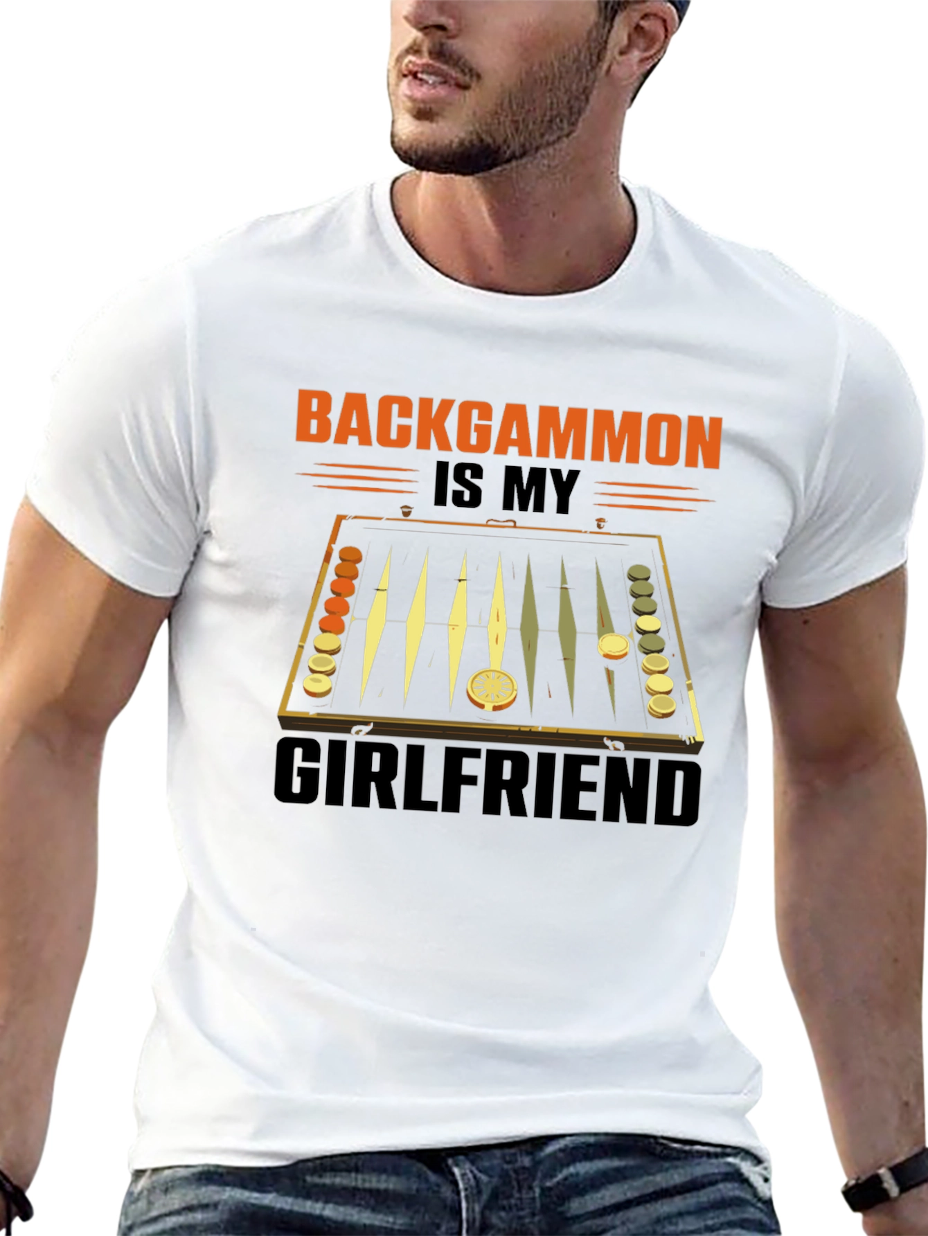 Backgammon is My Girlfriend Graphic T-Shirt