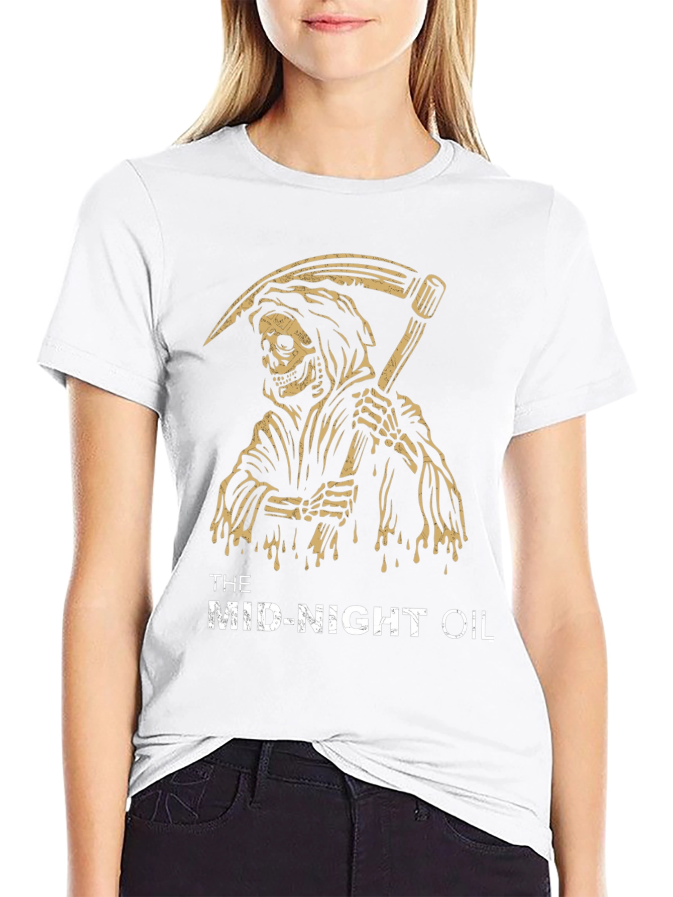 The Mid-Night Oil Reaper Graphic T-Shirt